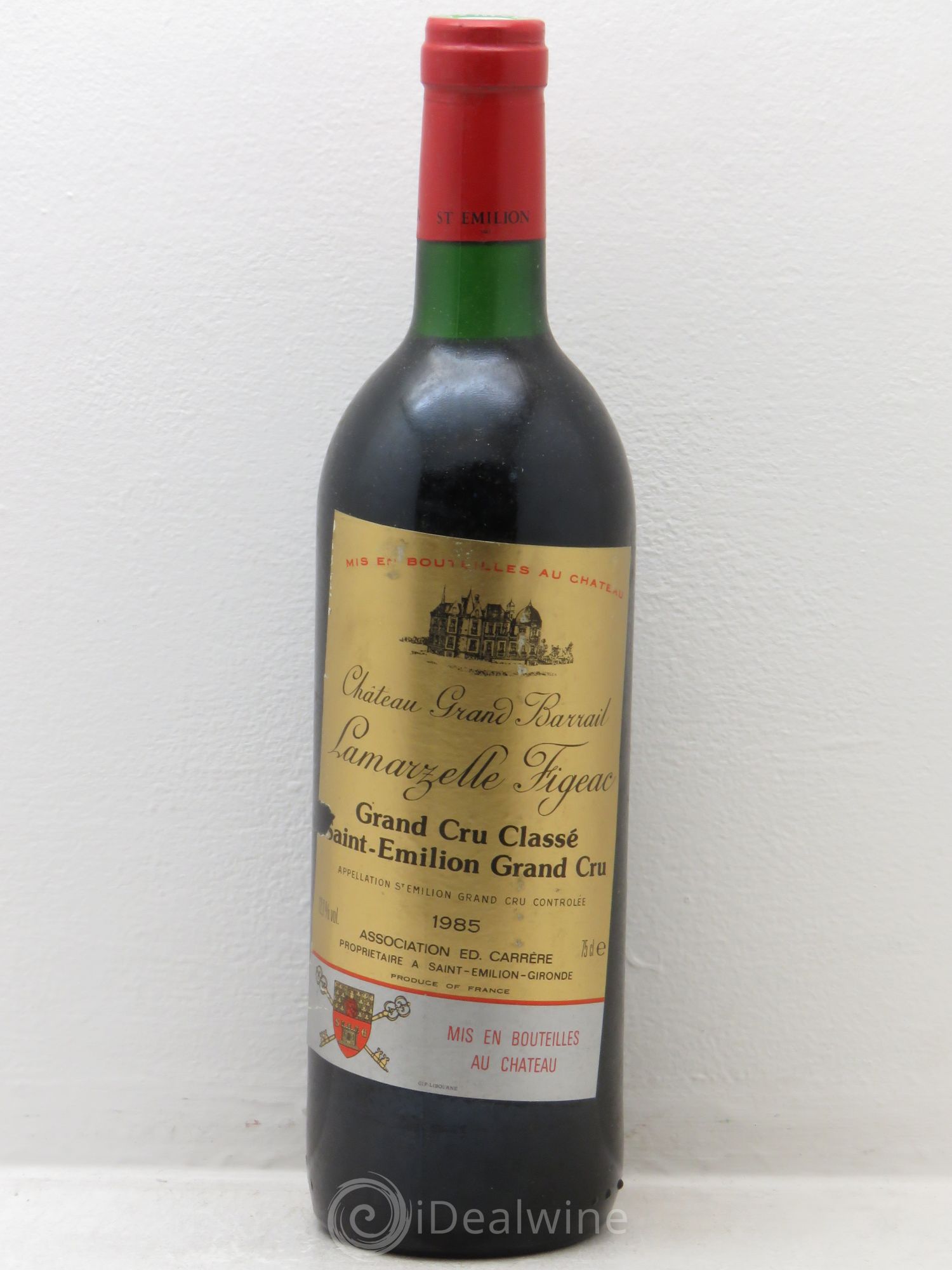 Château Grand Barrail Lamarzelle Figeac Grand Cru Classé 1985 - Lot de 1 bouteille - 0
