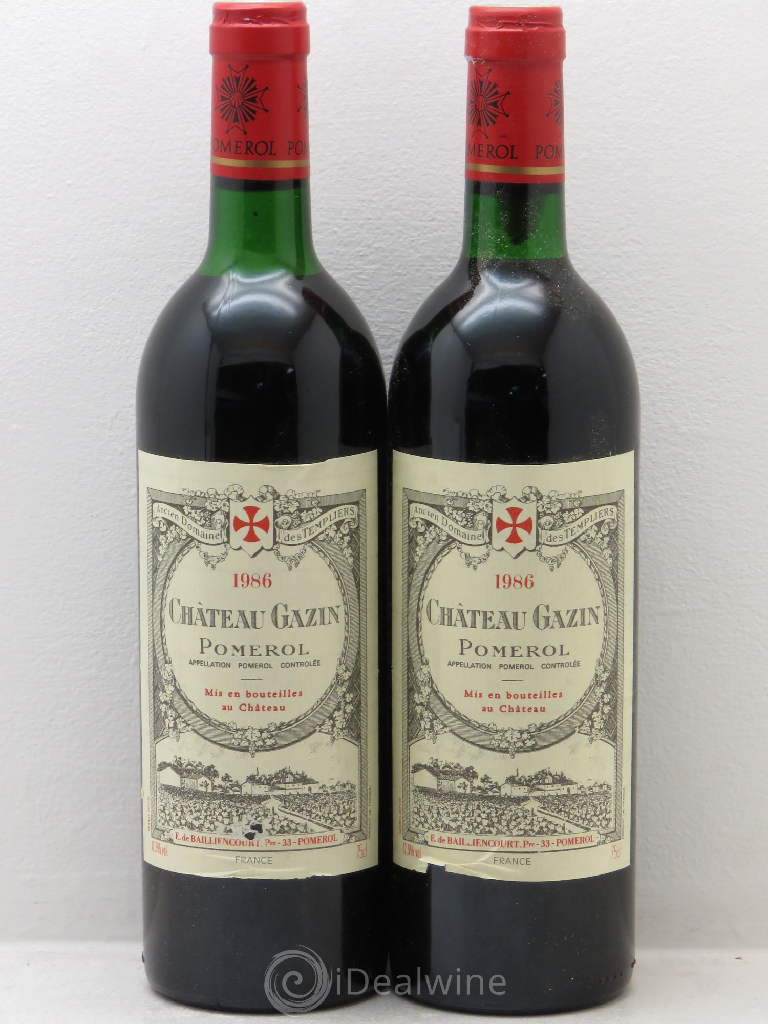 Château Gazin 1986 - Lot de 2 bouteilles - 0