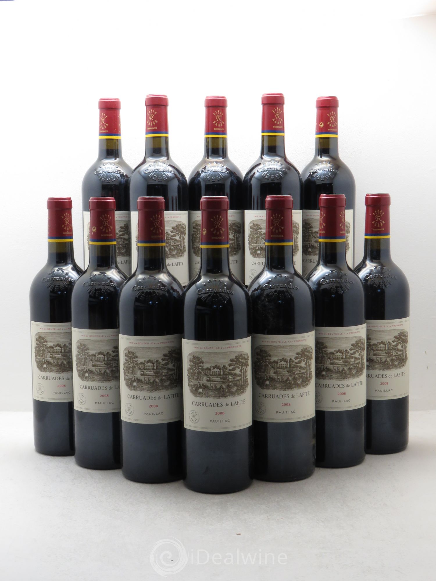 Carruades de Lafite Rothschild Second Vin 2008 - Lot de 12 bouteilles - 0
