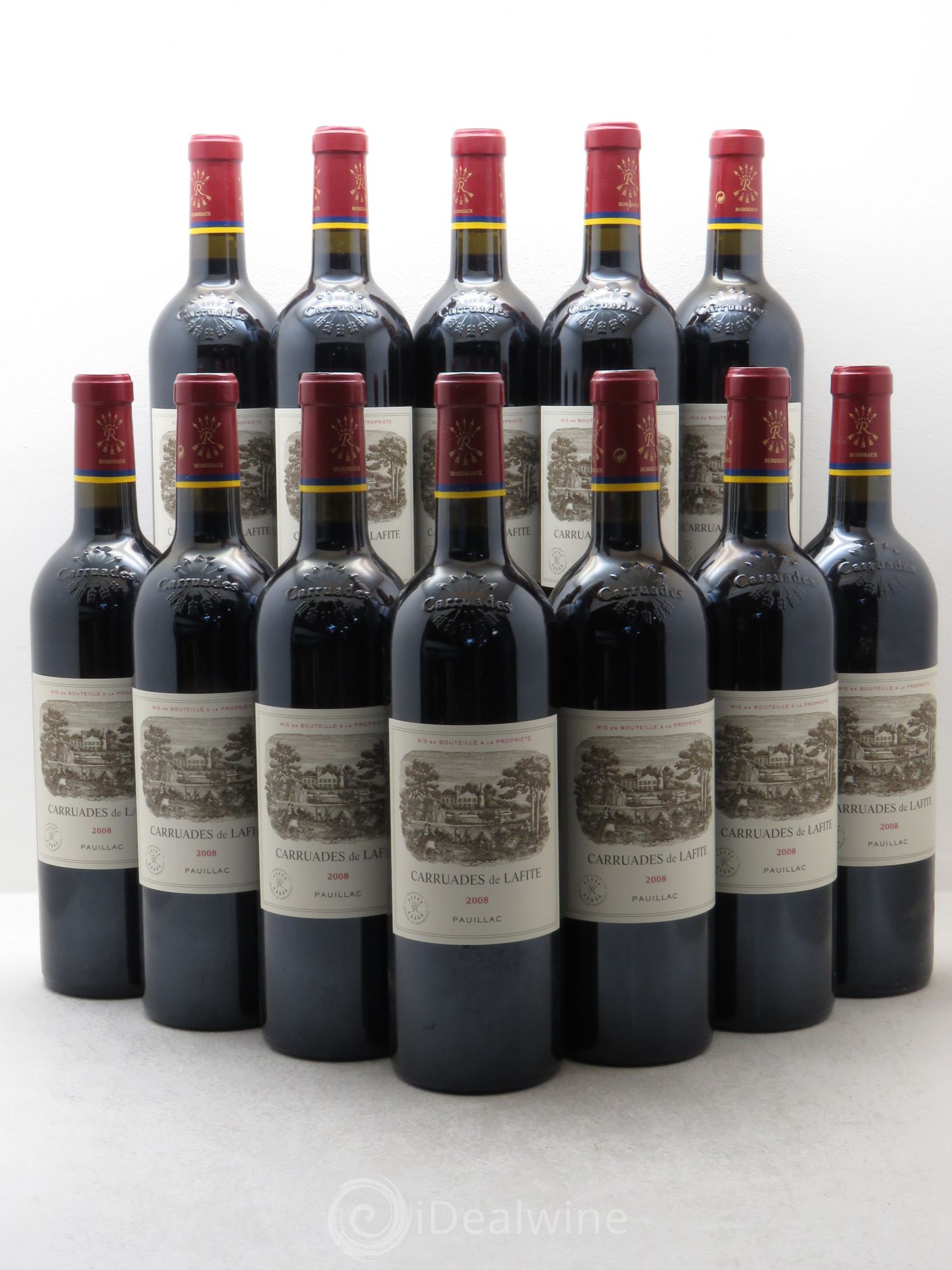 Carruades de Lafite Rothschild Second Vin 2008 - Lot de 12 bouteilles - 0
