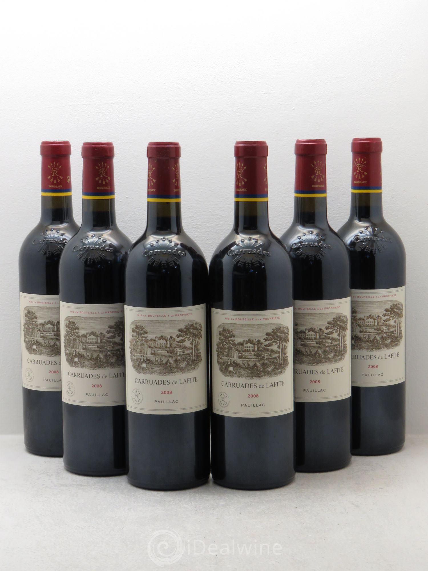Carruades de Lafite Rothschild Second Vin 2008 - Lot de 6 bouteilles - 0