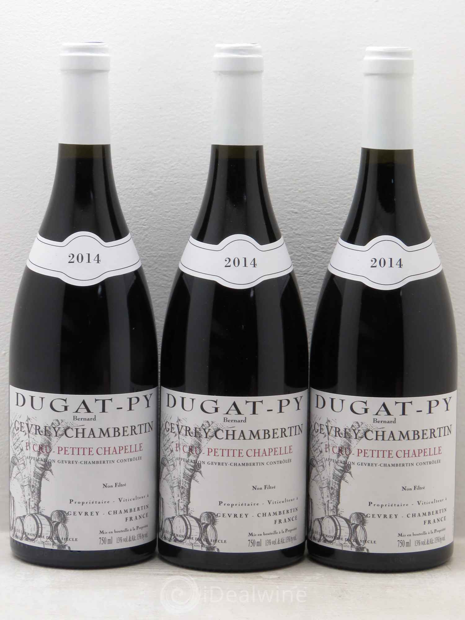 Gevrey-Chambertin 1er Cru Petite Chapelle Vieilles Vignes Dugat-Py 2014 - Lot de 3 bouteilles - 0