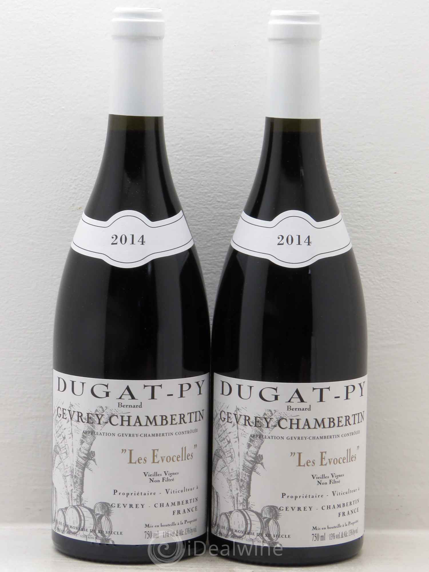 Gevrey-Chambertin Les Evocelles Vieilles Vignes Dugat-Py Vieilles Vignes 2014 - Lot de 2 bouteilles - 0