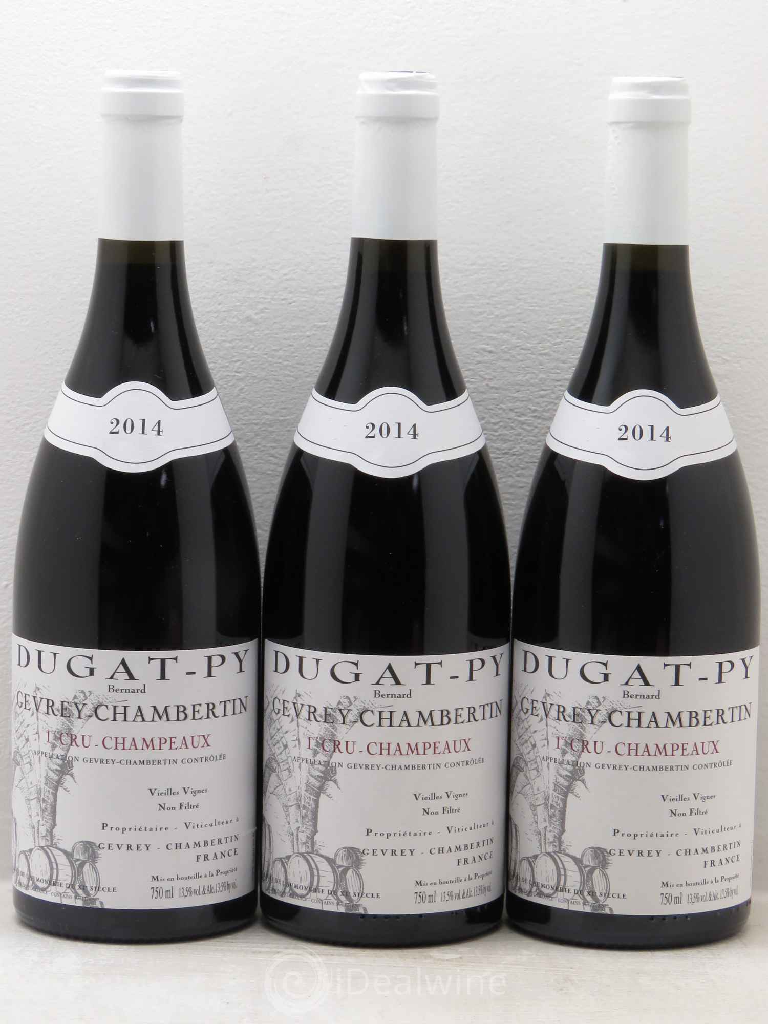 Gevrey-Chambertin 1er Cru Champeaux Dugat-Py 2014 - Posten von 3 Flaschen - 0