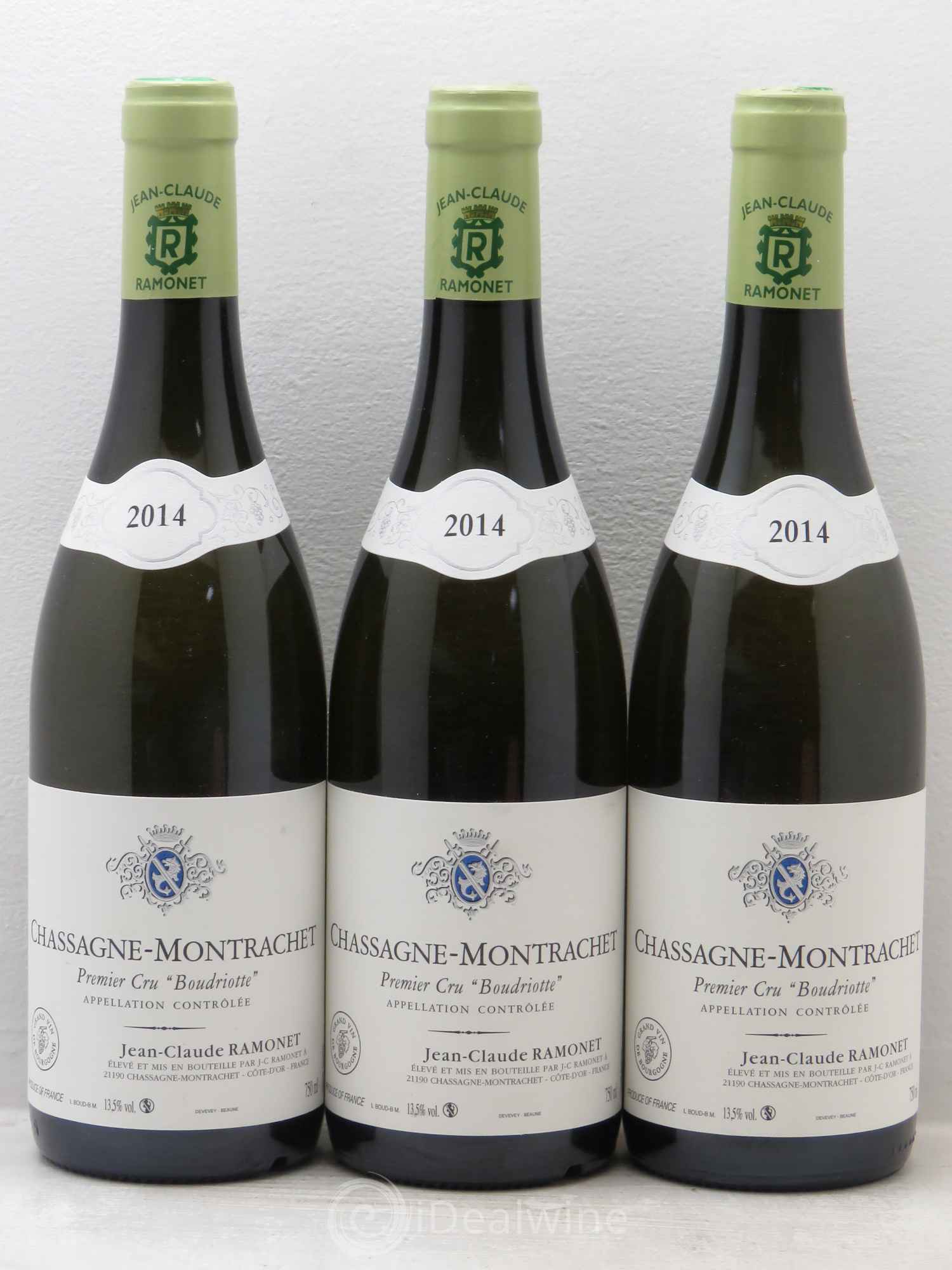 Chassagne-Montrachet 1er Cru Boudriotte Ramonet (Domaine) 2014 - Lot de 3 bouteilles - 0
