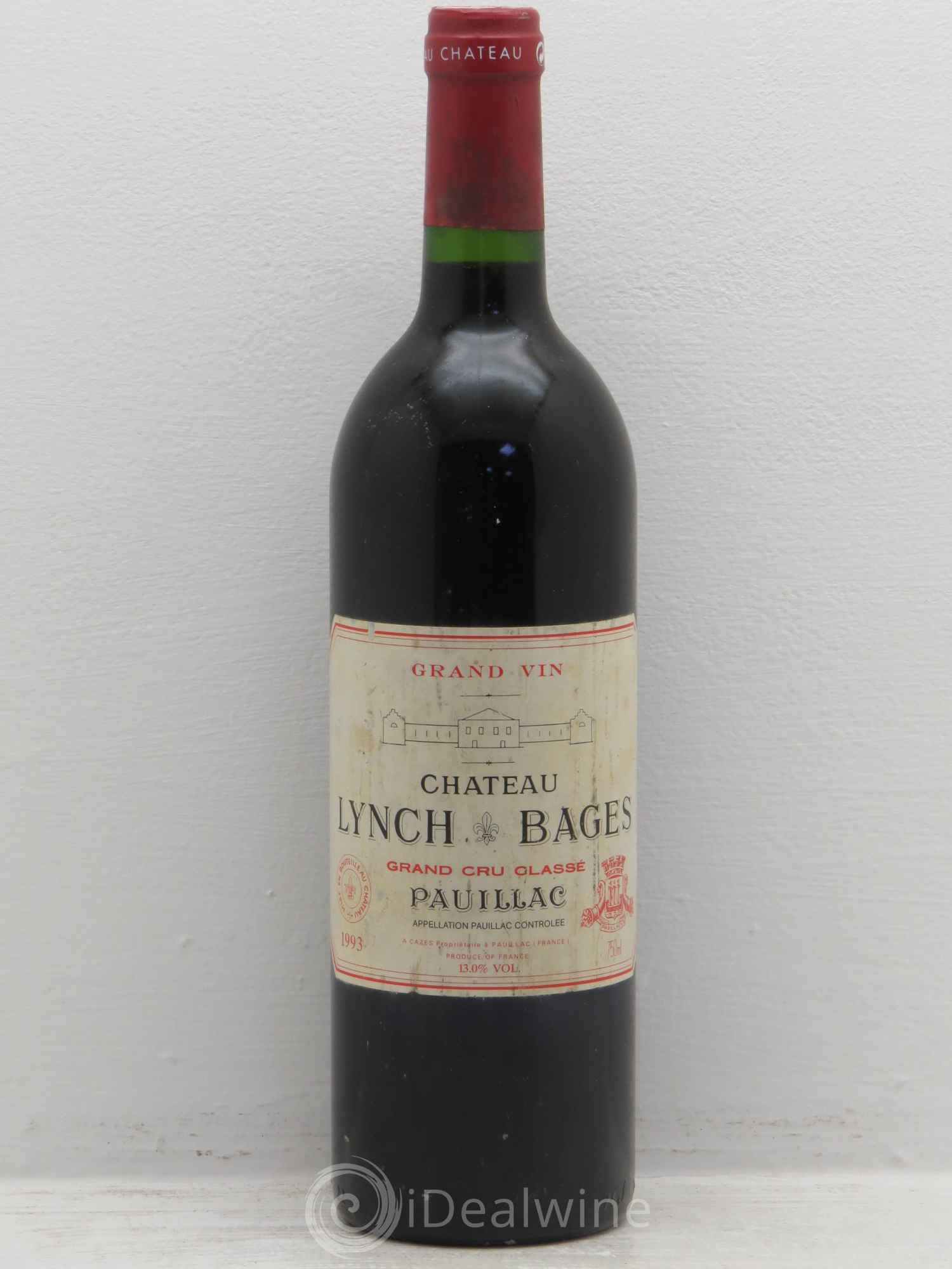 Château Lynch Bages 5ème Grand Cru Classé 1993 - Lot de 1 bouteille - 0