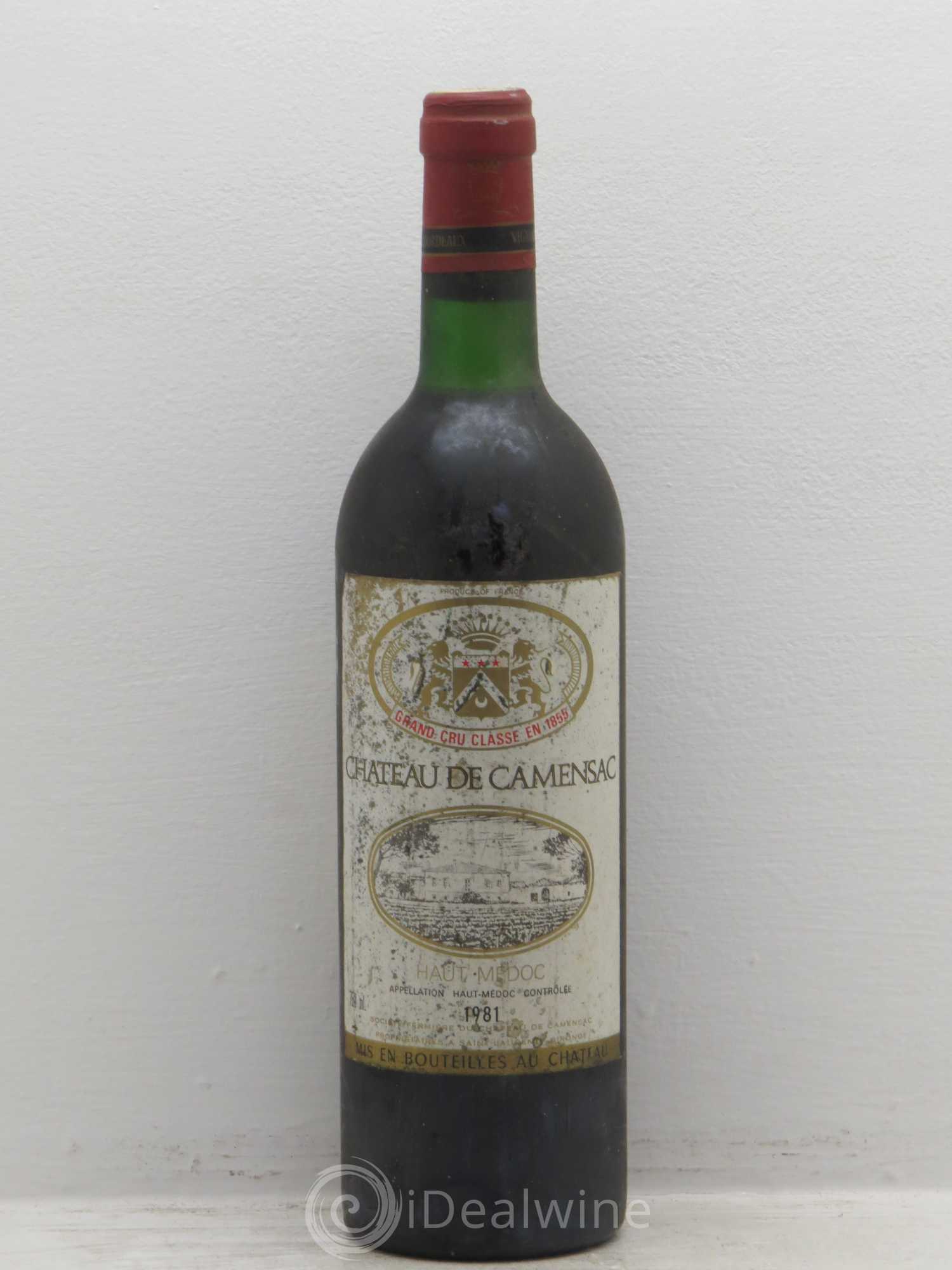 Château Camensac 5ème Grand Cru Classé 1981 - Lot de 1 bouteille - 0