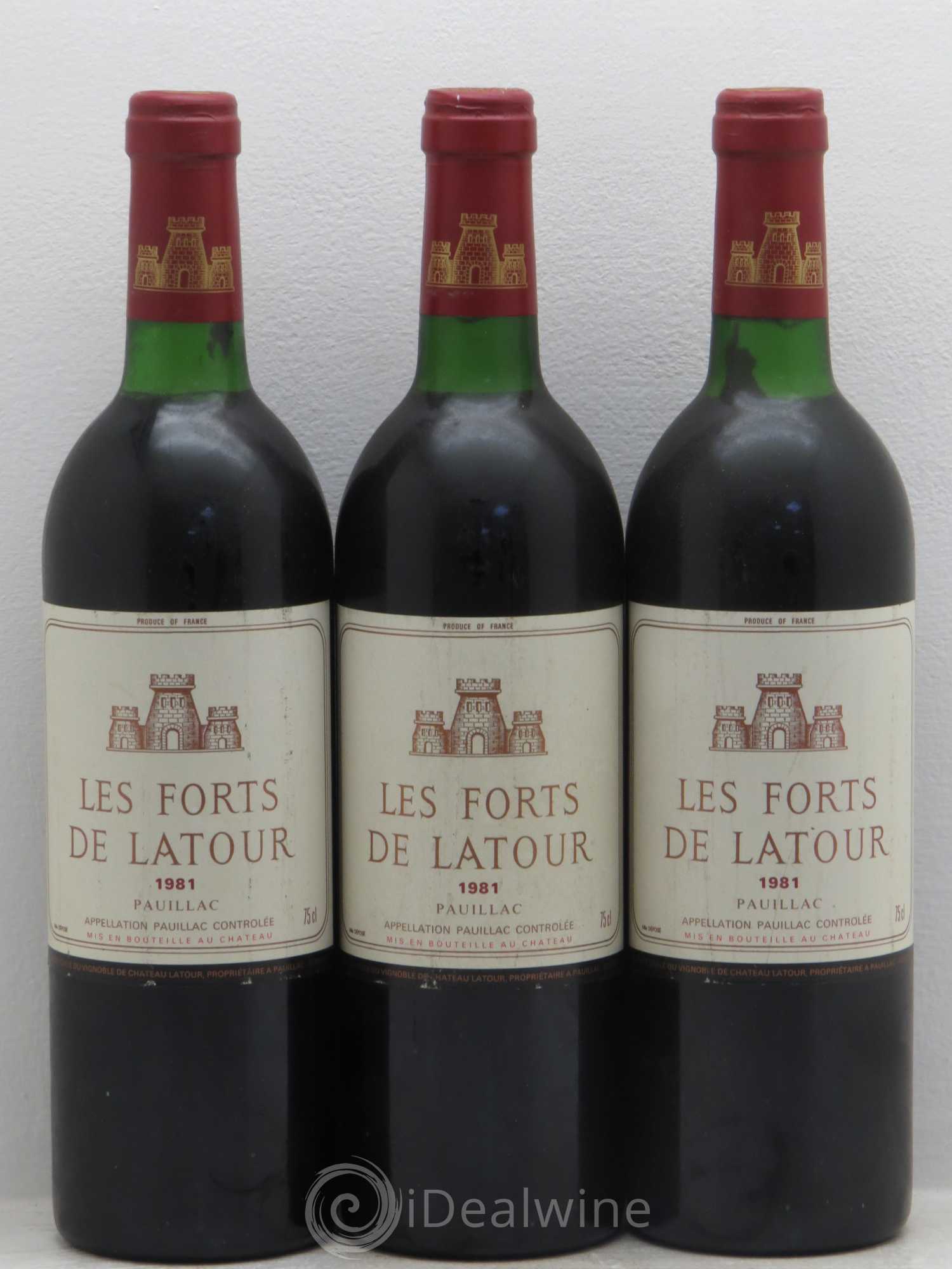 Les Forts de Latour Second Vin 1981 - Lot de 3 bouteilles - 0