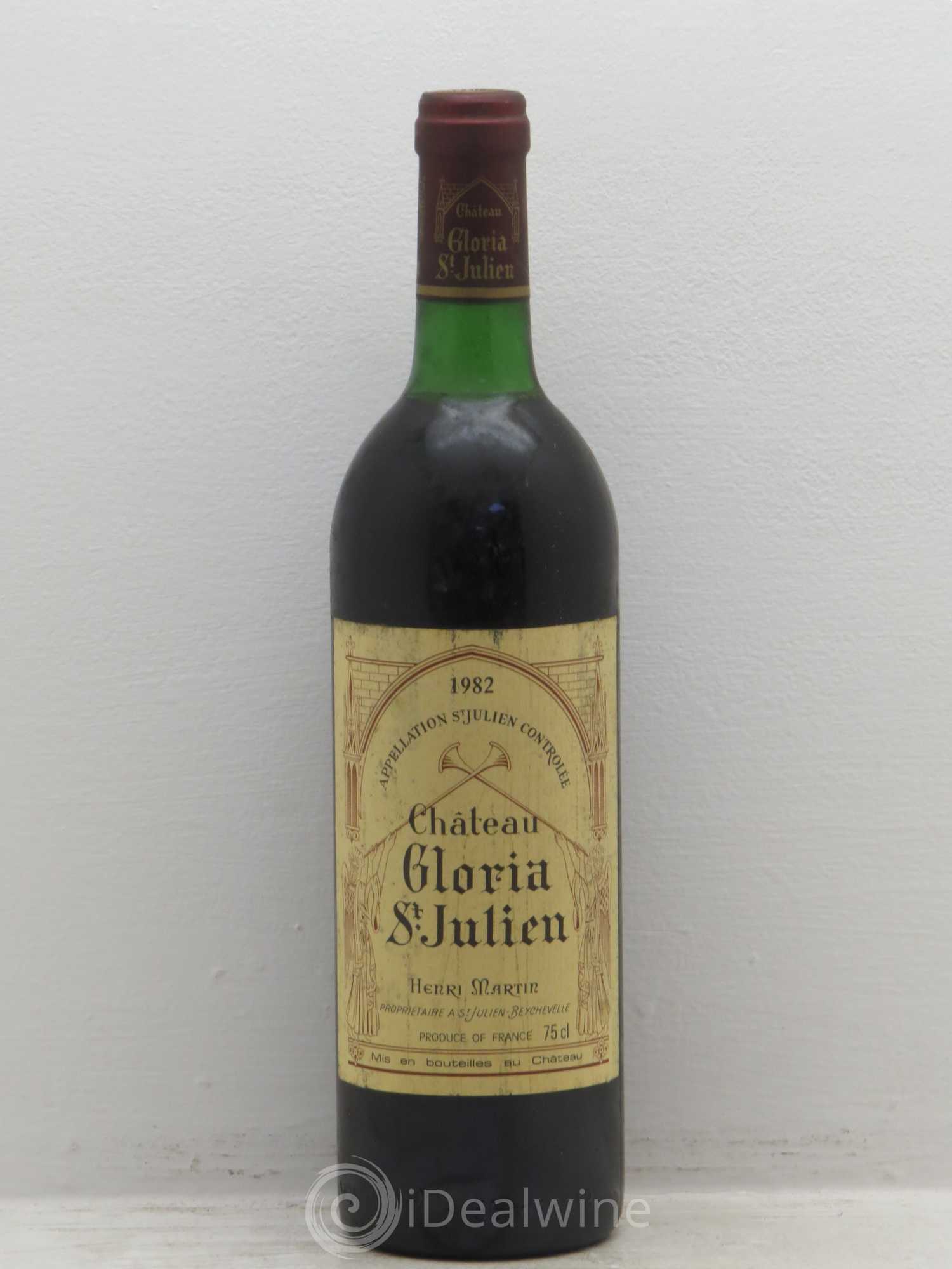 Château Gloria 1982 - Lot de 1 bouteille - 0