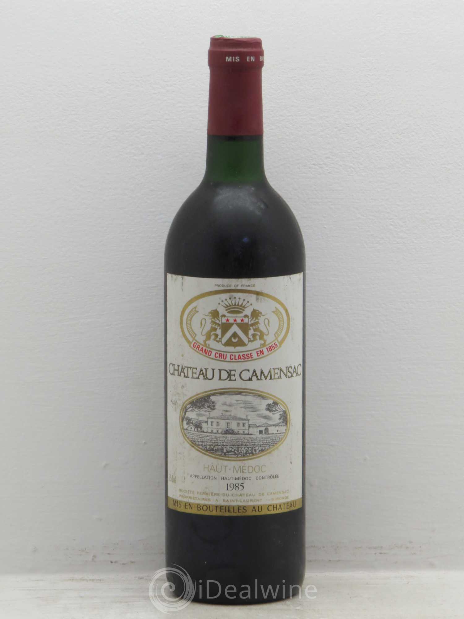 Château Camensac 5ème Grand Cru Classé 1985 - Lot de 1 bouteille - 0