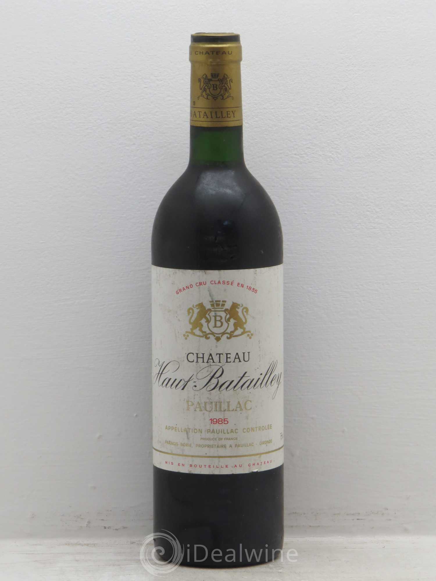 Château Haut Batailley 5ème Grand Cru Classé 1985 - Lot de 1 bouteille - 0