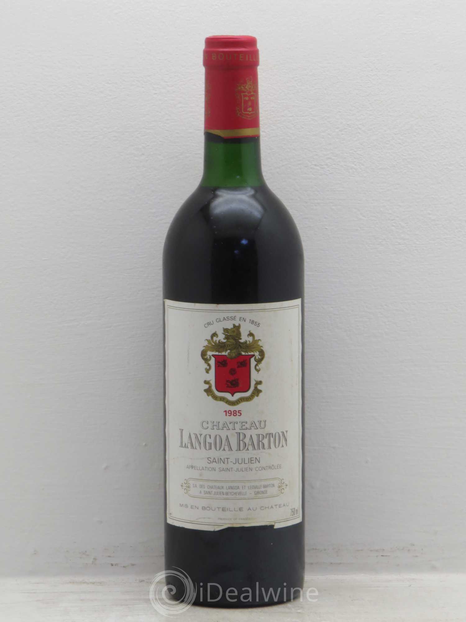Château Langoa Barton 3ème Grand Cru Classé 1985 - Lot de 1 bouteille - 0