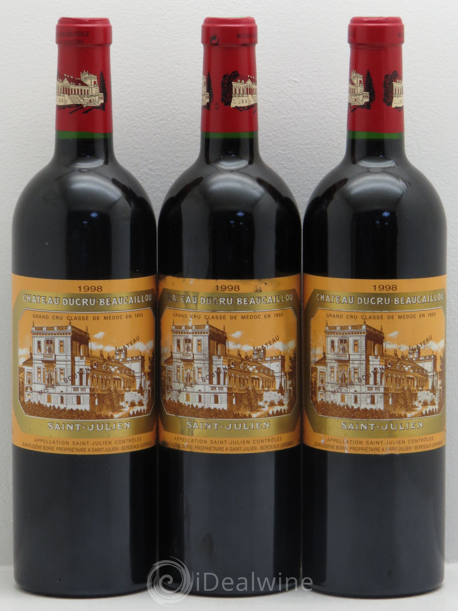 Château Ducru Beaucaillou 2ème Grand Cru Classé 1998 - Lot de 3 bouteilles - 0