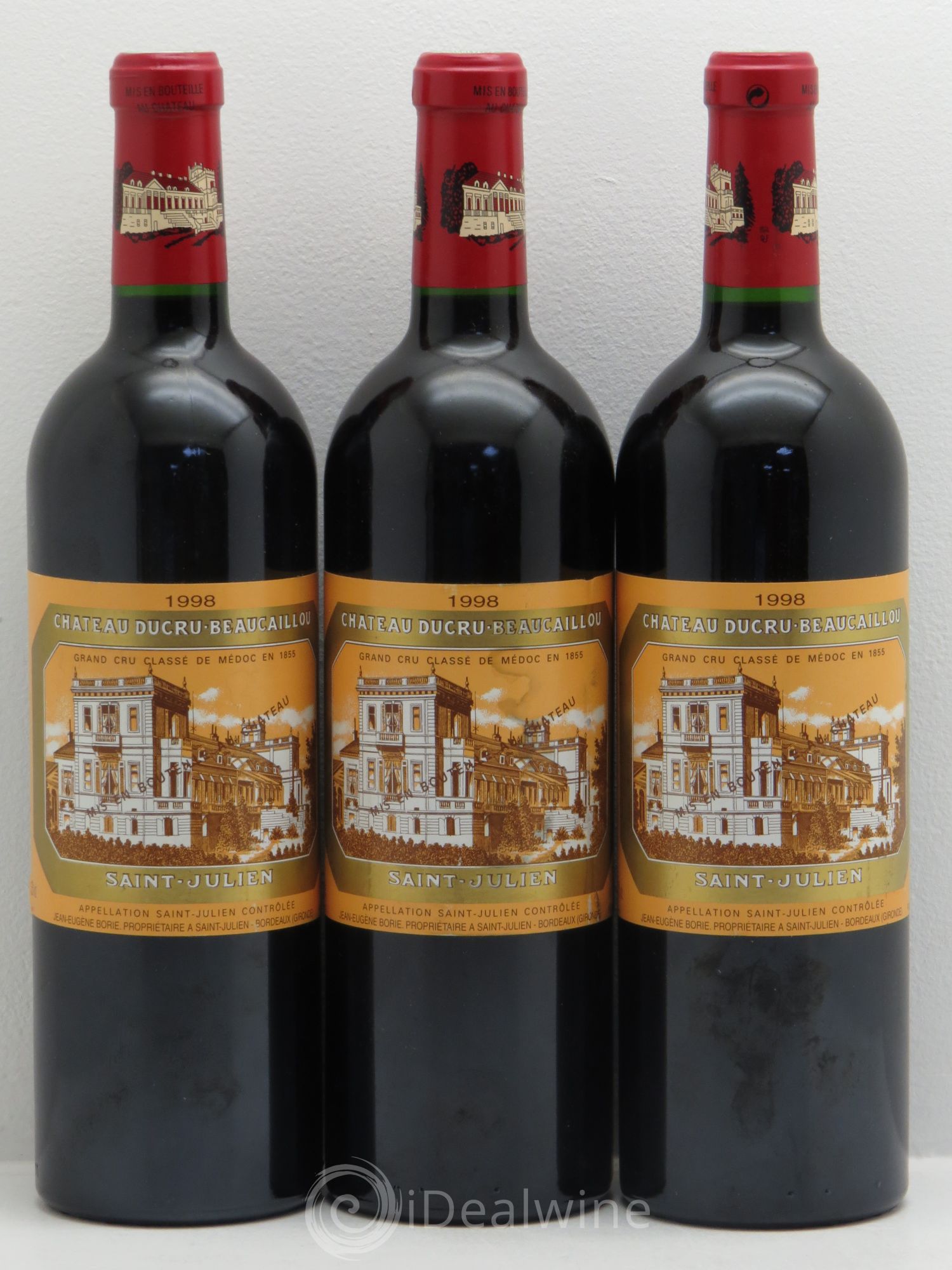 Château Ducru Beaucaillou 2ème Grand Cru Classé 1998 - Lot de 3 bouteilles - 0