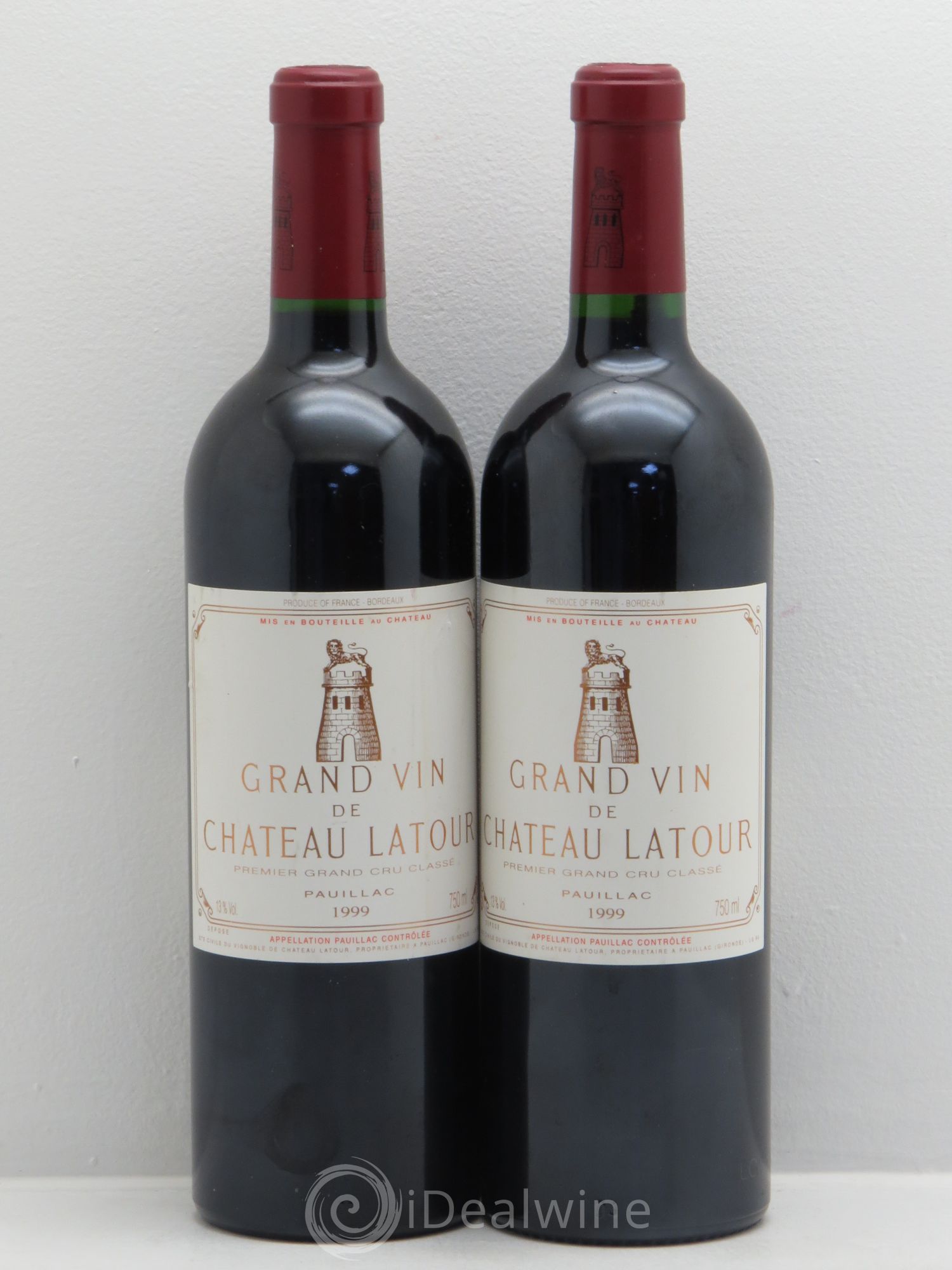 Château Latour 1er Grand Cru Classé 1999 - Lot de 2 bouteilles - 0