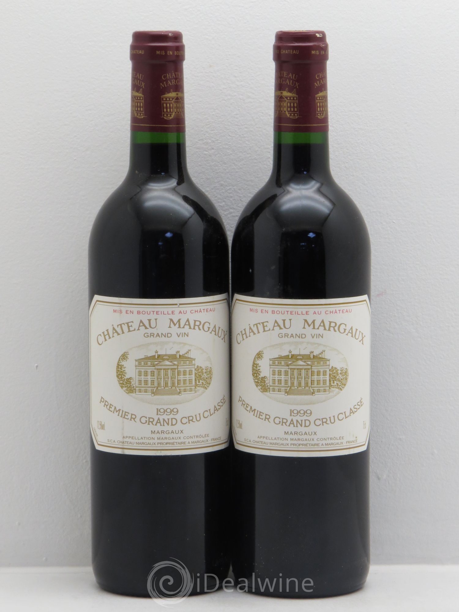 Château Margaux 1er Grand Cru Classé 1999 - Lot de 2 bouteilles - 0