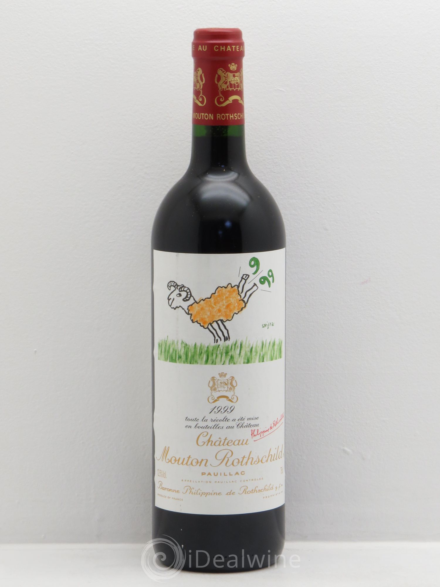 Château Mouton Rothschild 1er Grand Cru Classé 1999 - Lot de 1 bouteille - 0