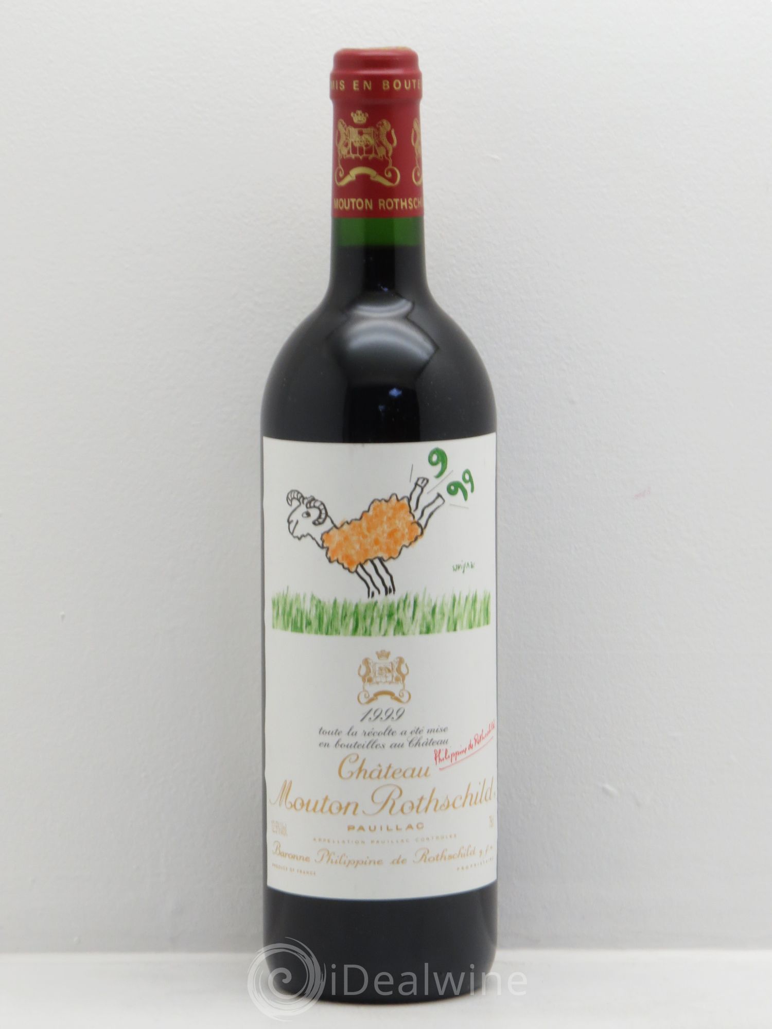 Château Mouton Rothschild 1er Grand Cru Classé 1999 - Lot de 1 bouteille - 0