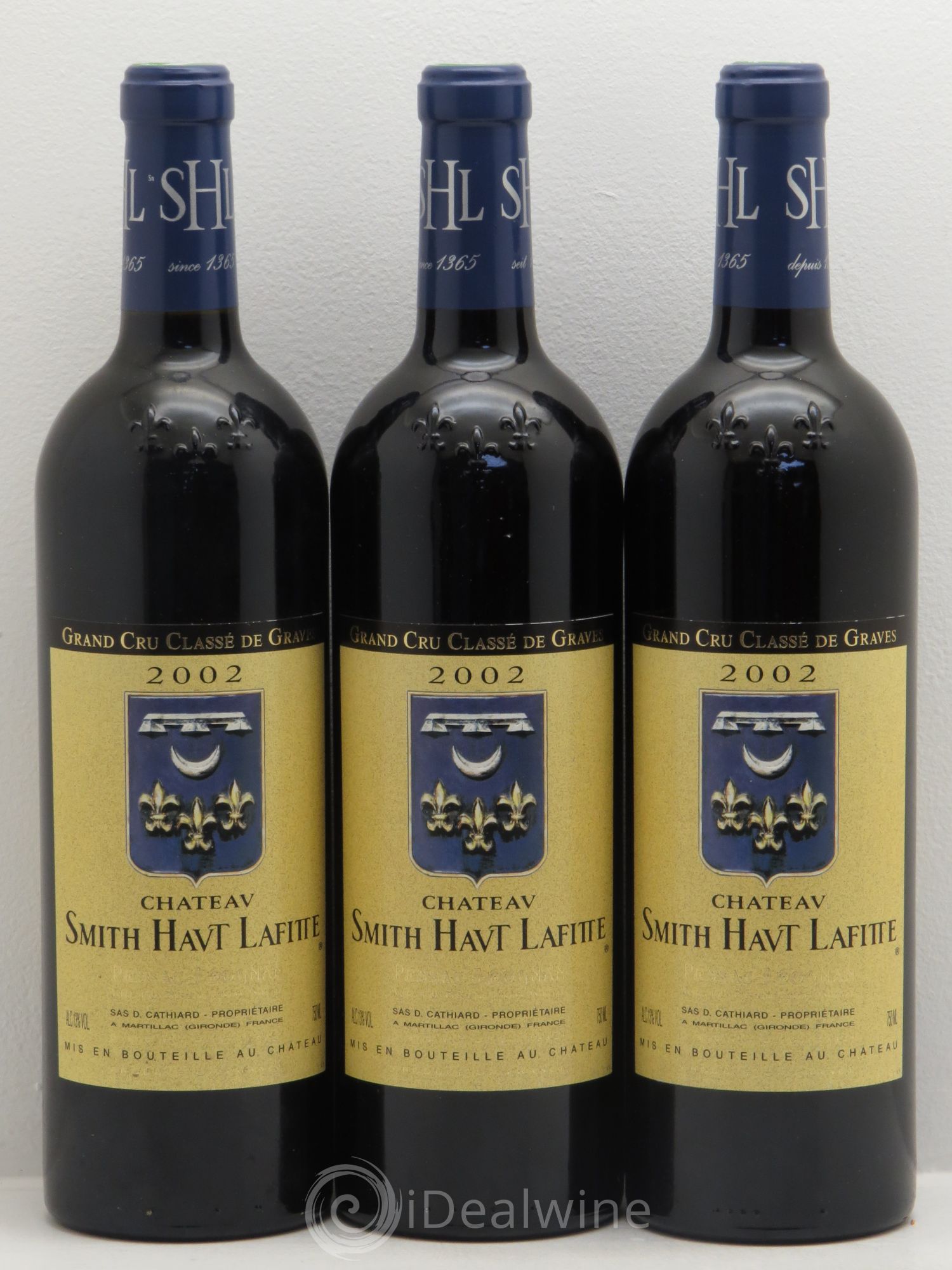 Château Smith Haut Lafitte Cru Classé de Graves 2002 - Lot de 3 bouteilles - 0