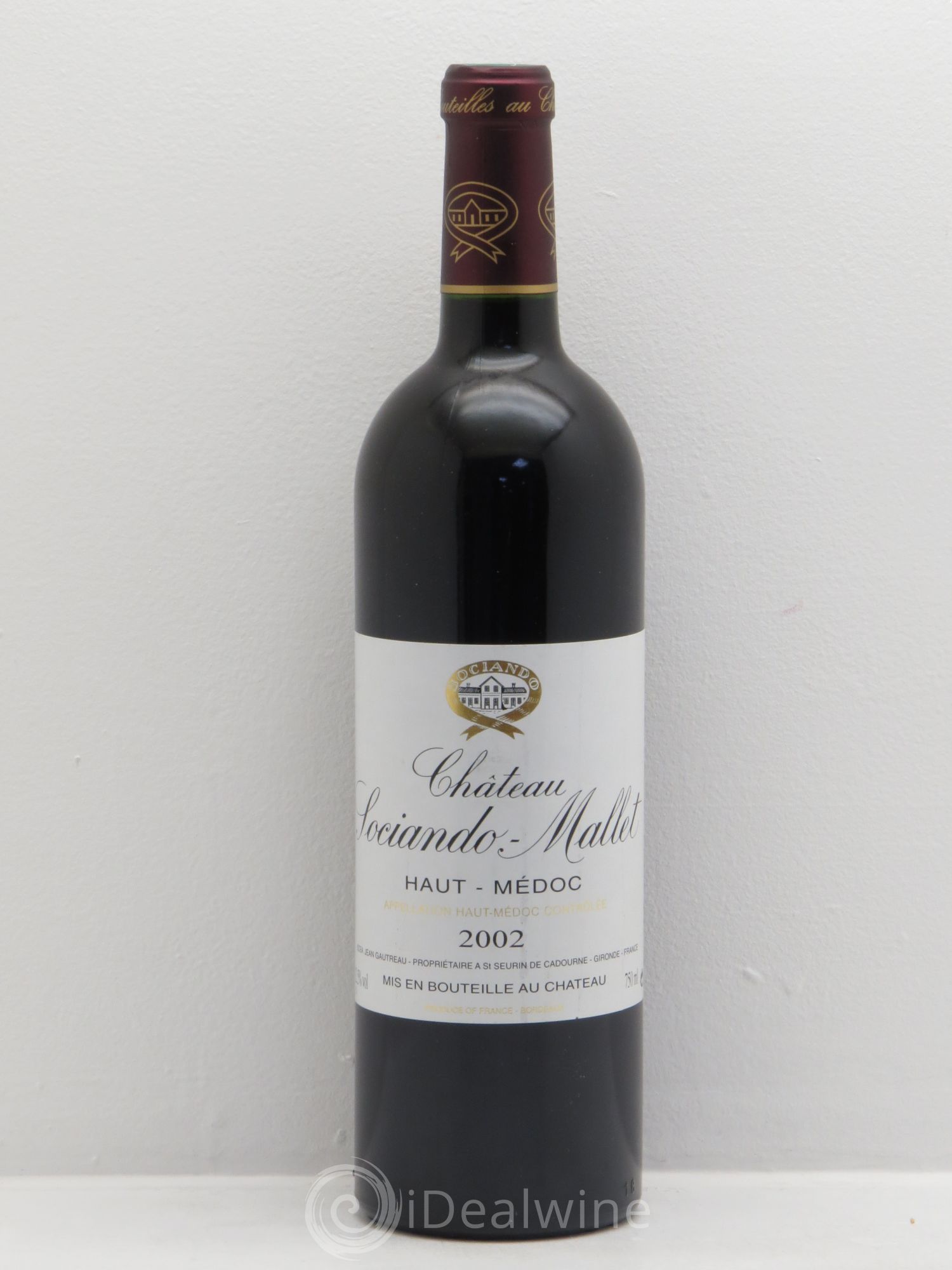 Château Sociando Mallet 2002 - Lot de 6 bouteilles - 0