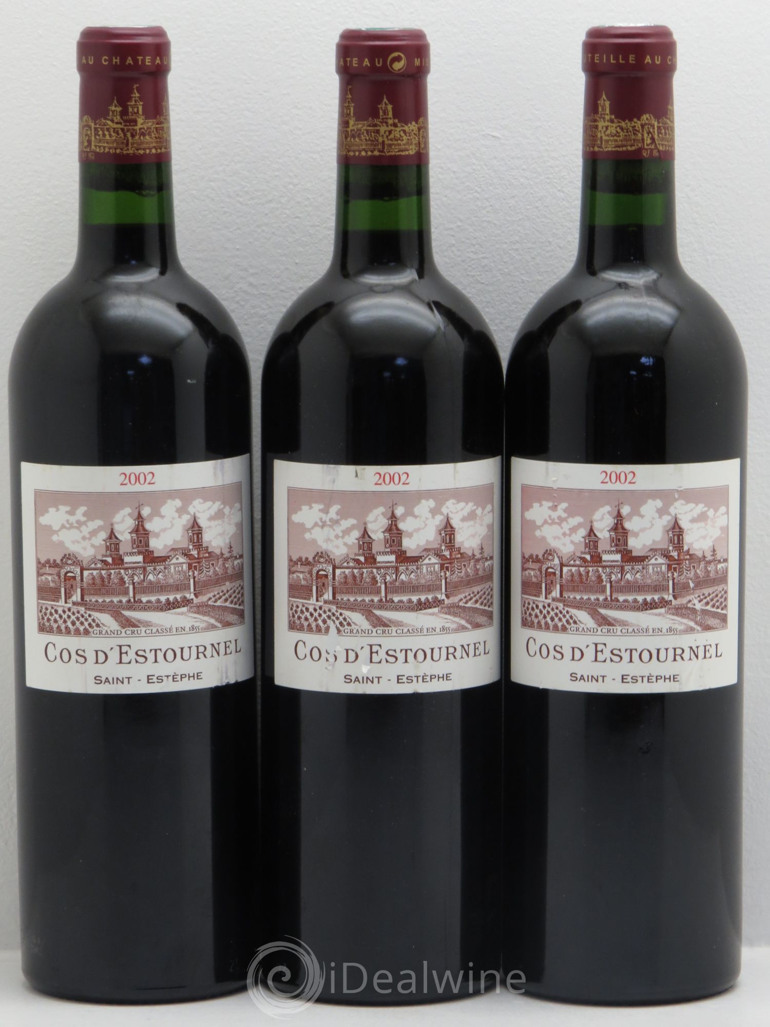 Cos d'Estournel 2ème Grand Cru Classé 2002 - Lot de 3 bouteilles - 0