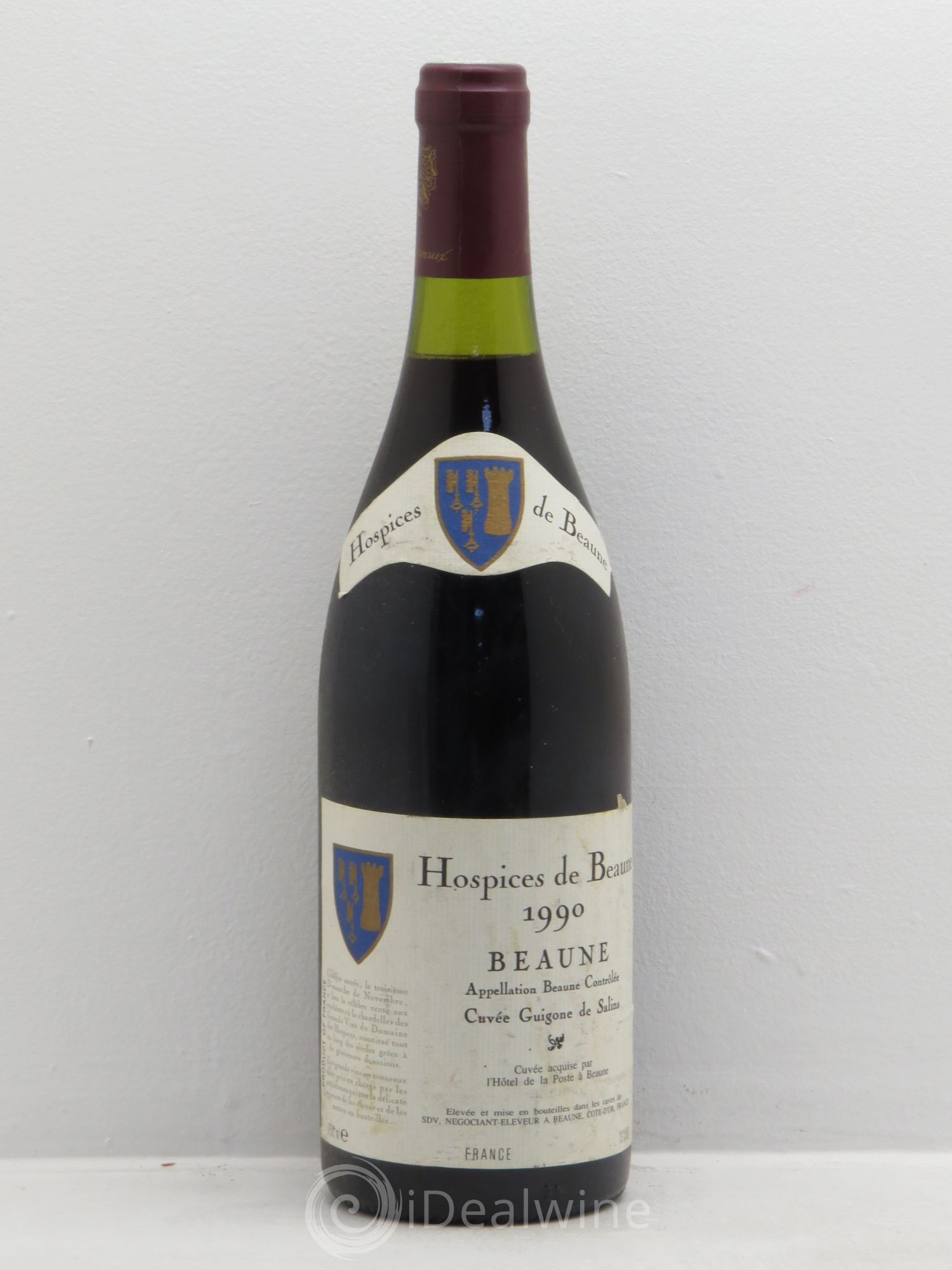 Beaune 1er Cru Cuvée Guigone de Salins - Hospices de Beaune 1990 - Posten von 1 Flasche - 0