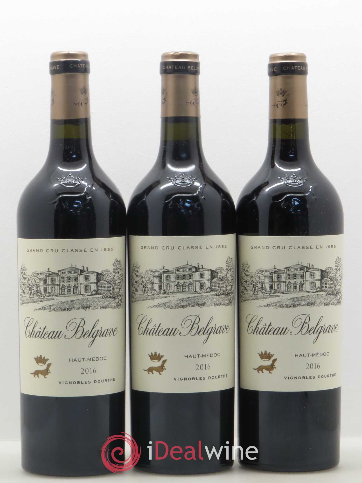 Château Belgrave 5ème Grand Cru Classé 2016 - Lot de 12 bouteilles - 1