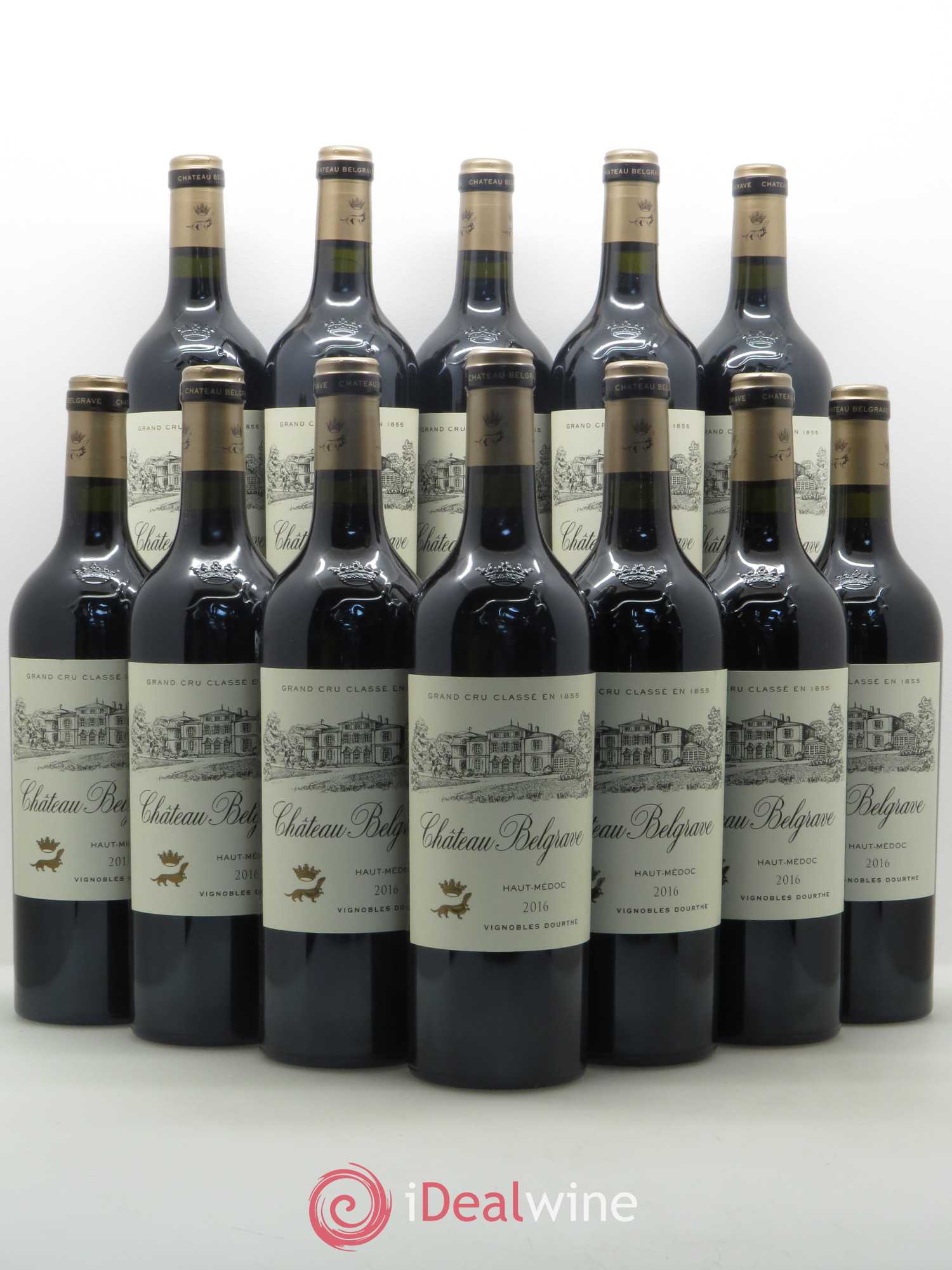 Château Belgrave 5ème Grand Cru Classé 2016 - Lot de 12 bouteilles - 0
