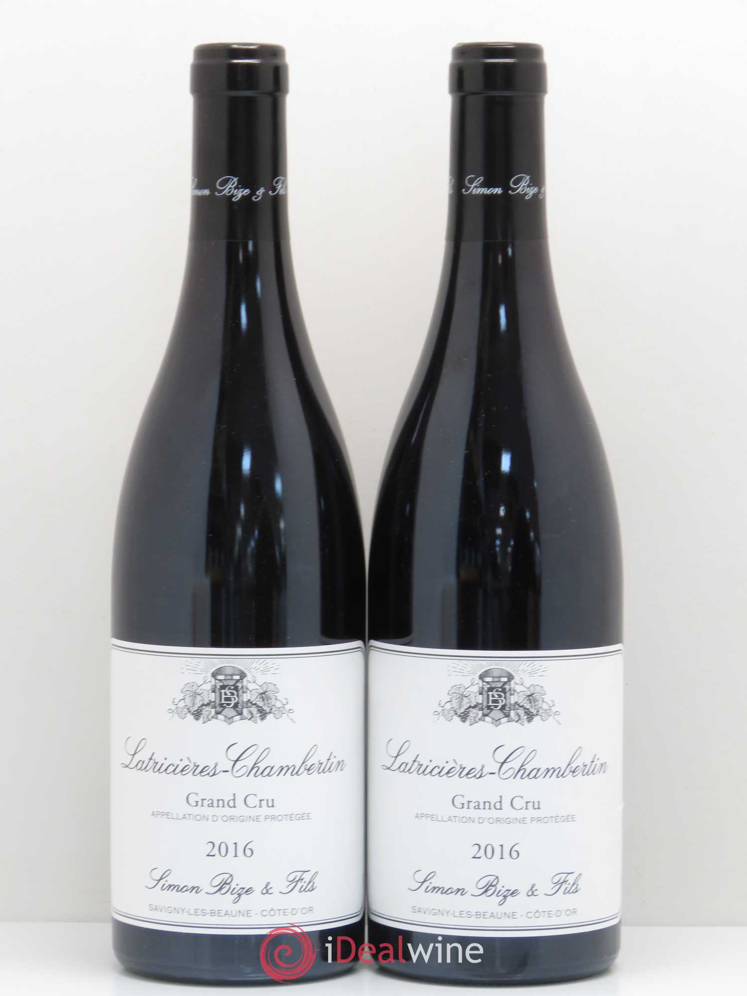 Latricières-Chambertin Grand Cru Simon Bize et Fils 2016 - Lot de 2 bouteilles - 0
