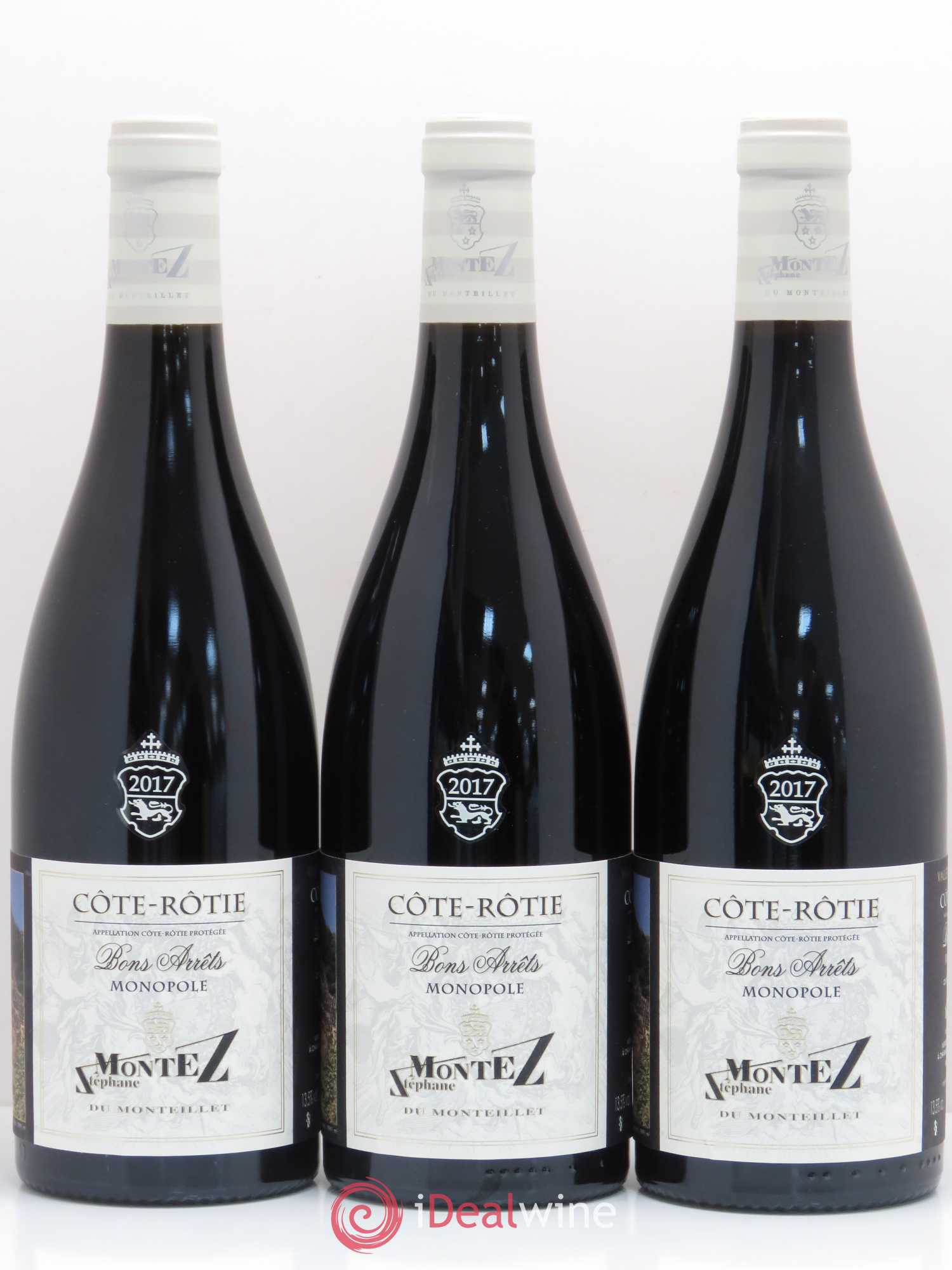 Côte-Rôtie Bons Arrêts Stephane Montez 2017 - Lot de 3 bouteilles - 0
