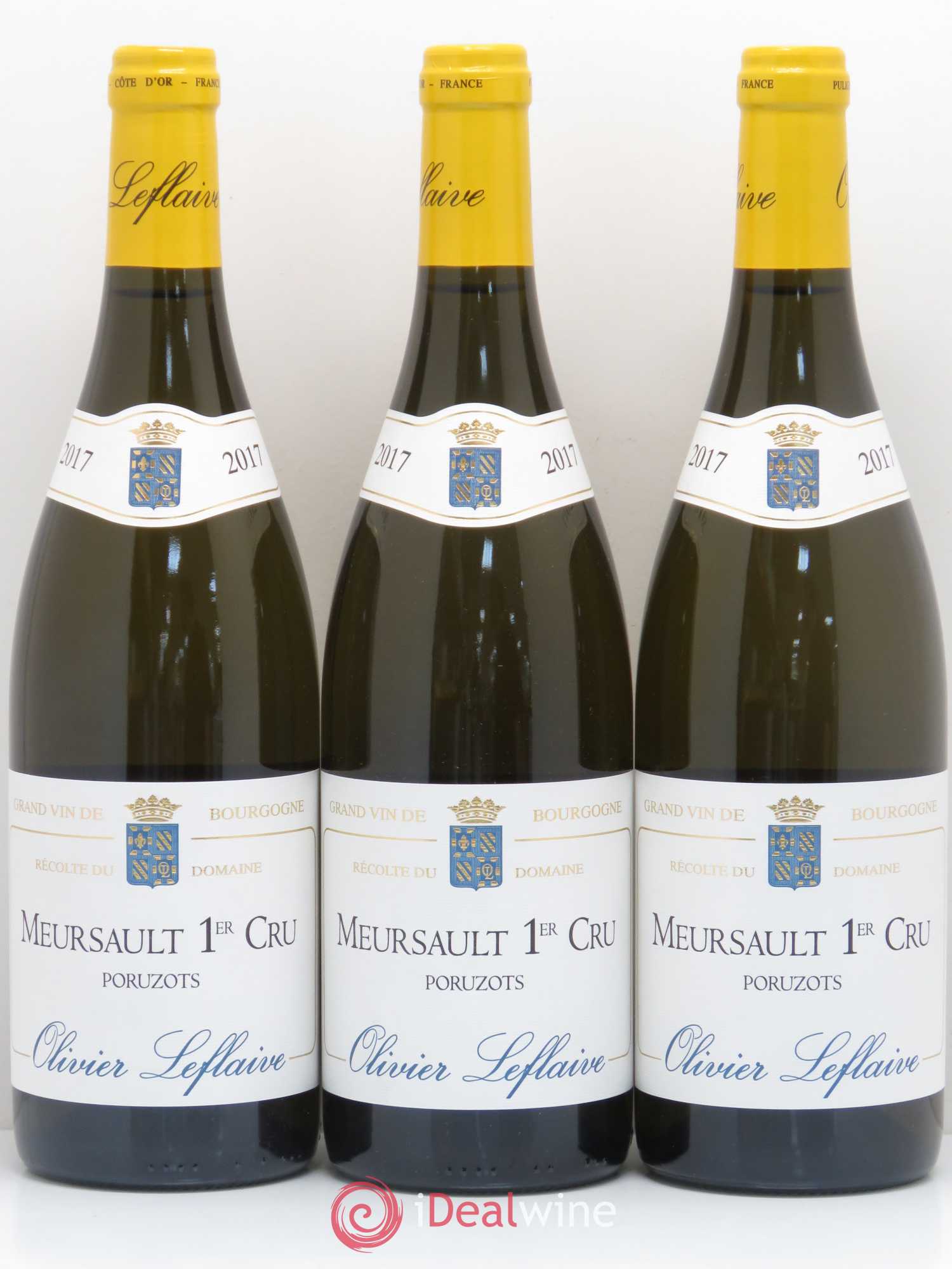 Meursault 1er Cru Poruzots Olivier Leflaive 2017 - Posten von 3 Flaschen - 0