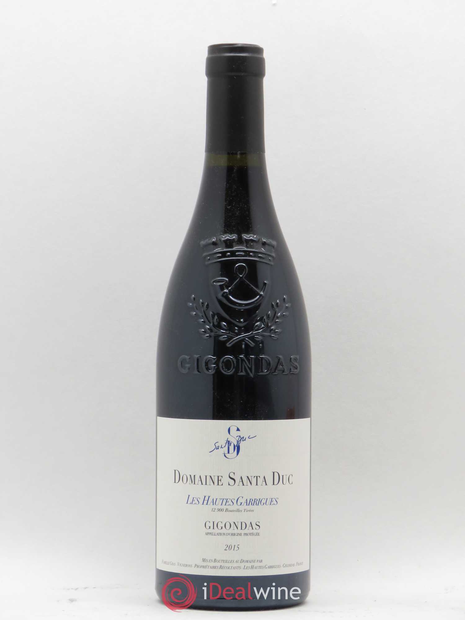 Gigondas Santa Duc (Domaine) Hautes Garrigues Famille Gras 2015 - Lot de 1 bouteille - 0