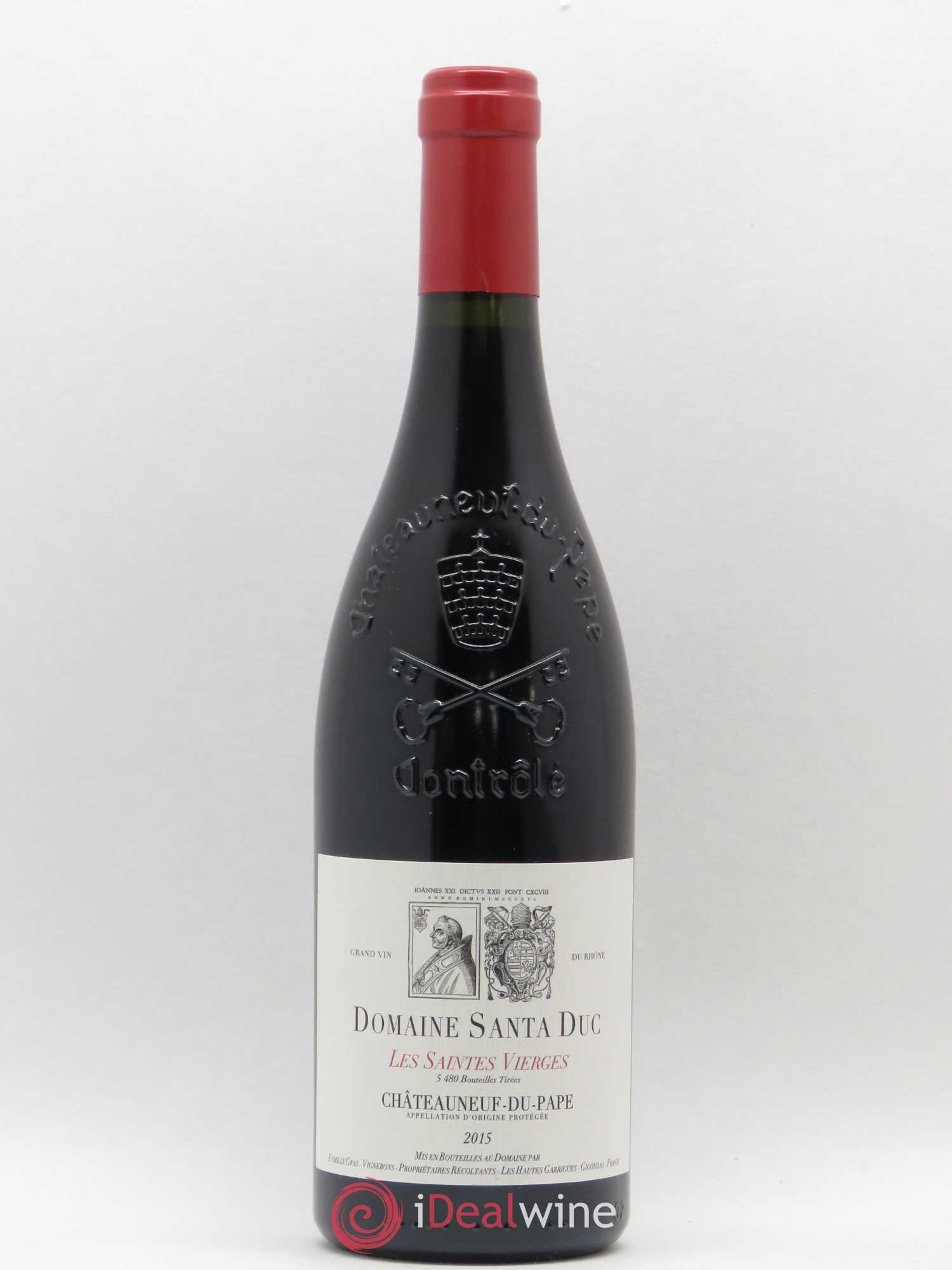 Châteauneuf-du-Pape Les Saintes Vierges Santa Duc 2015 - Posten von 1 Flasche - 0