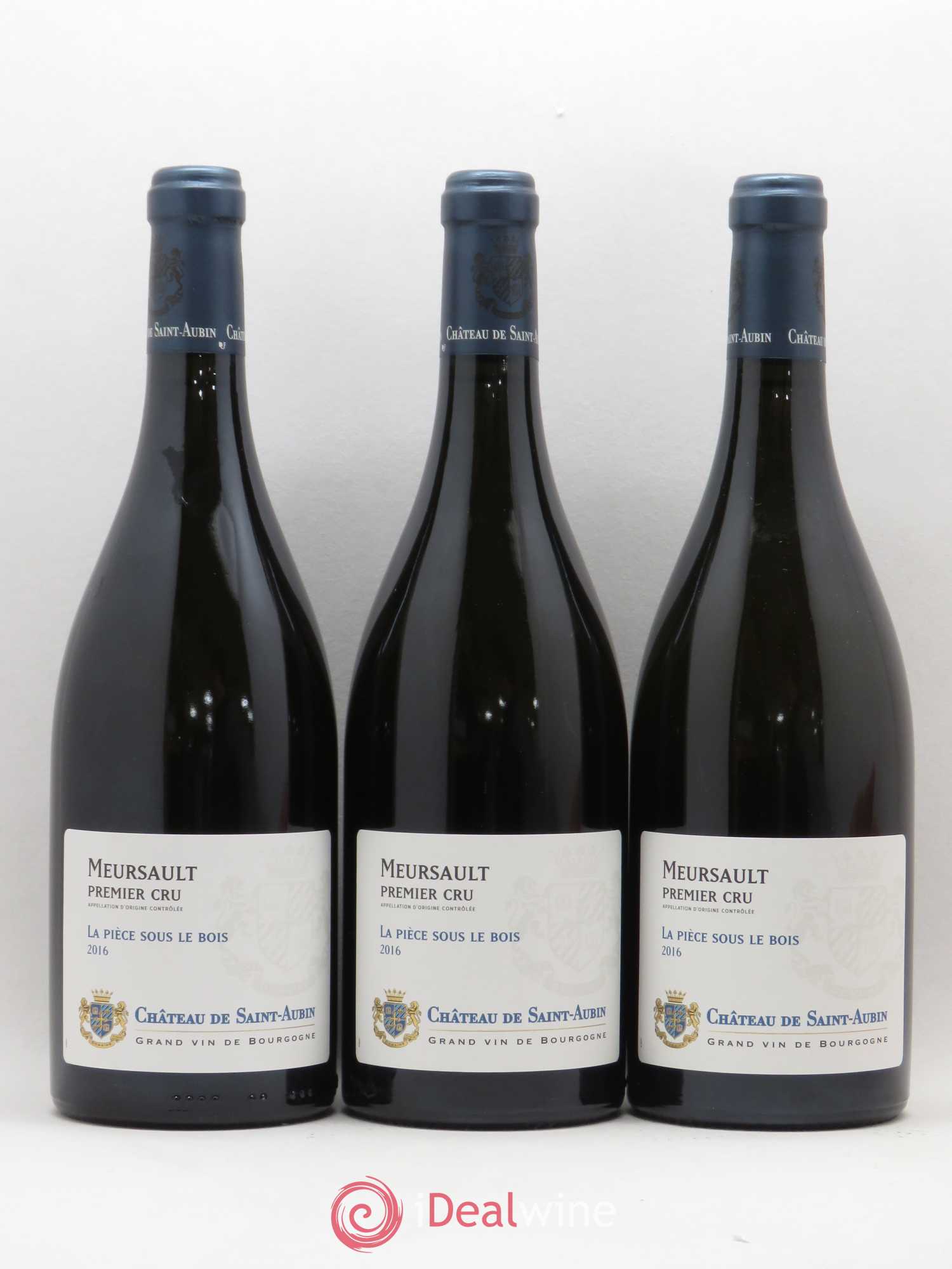 Meursault 1er Cru La Pièce Sous le Bois Château de Saint-Aubin 2016 - Posten von 3 Flaschen - 0