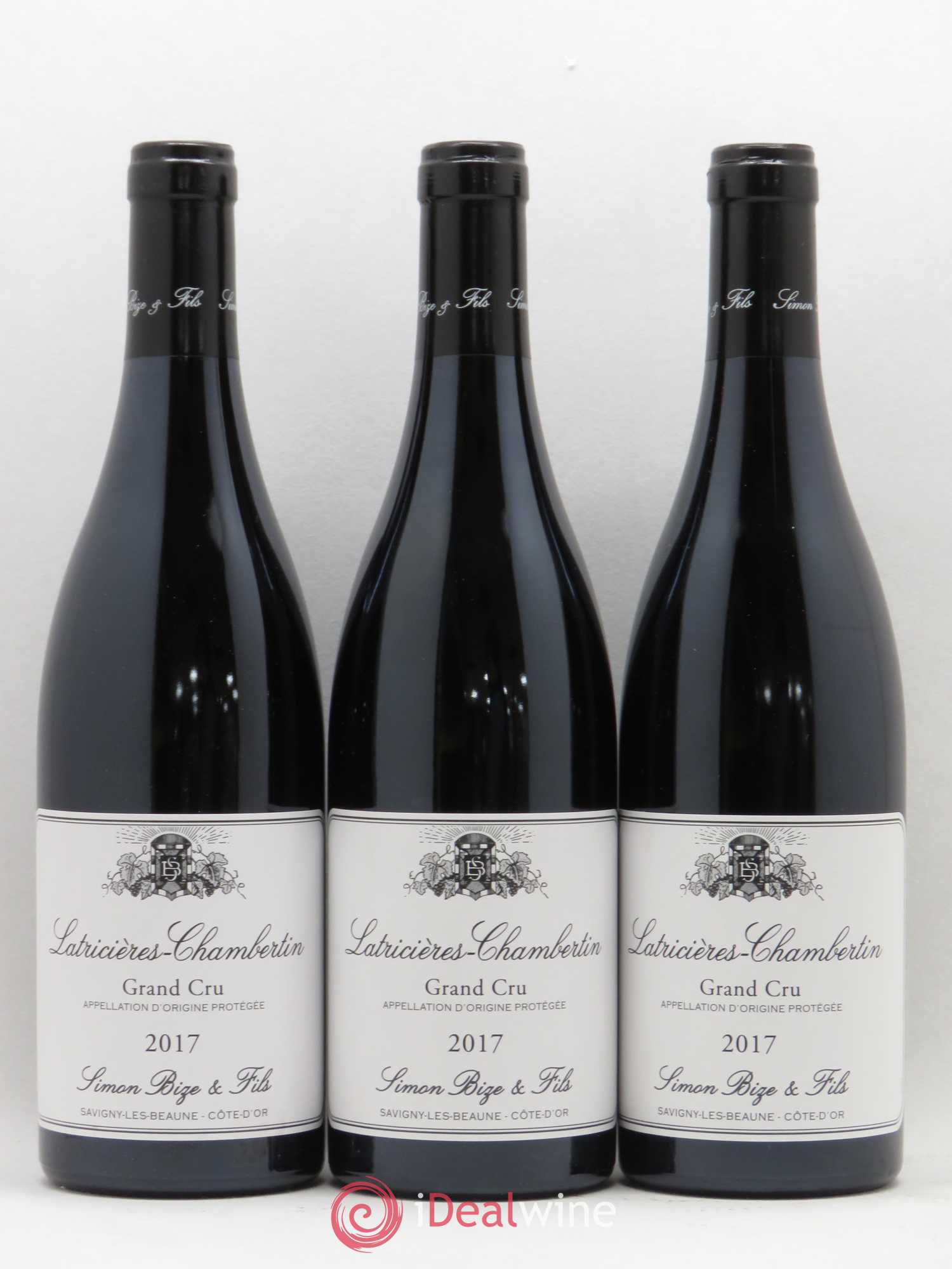 Latricières-Chambertin Grand Cru Simon Bize et Fils 2017 - Lot de 3 bouteilles - 0
