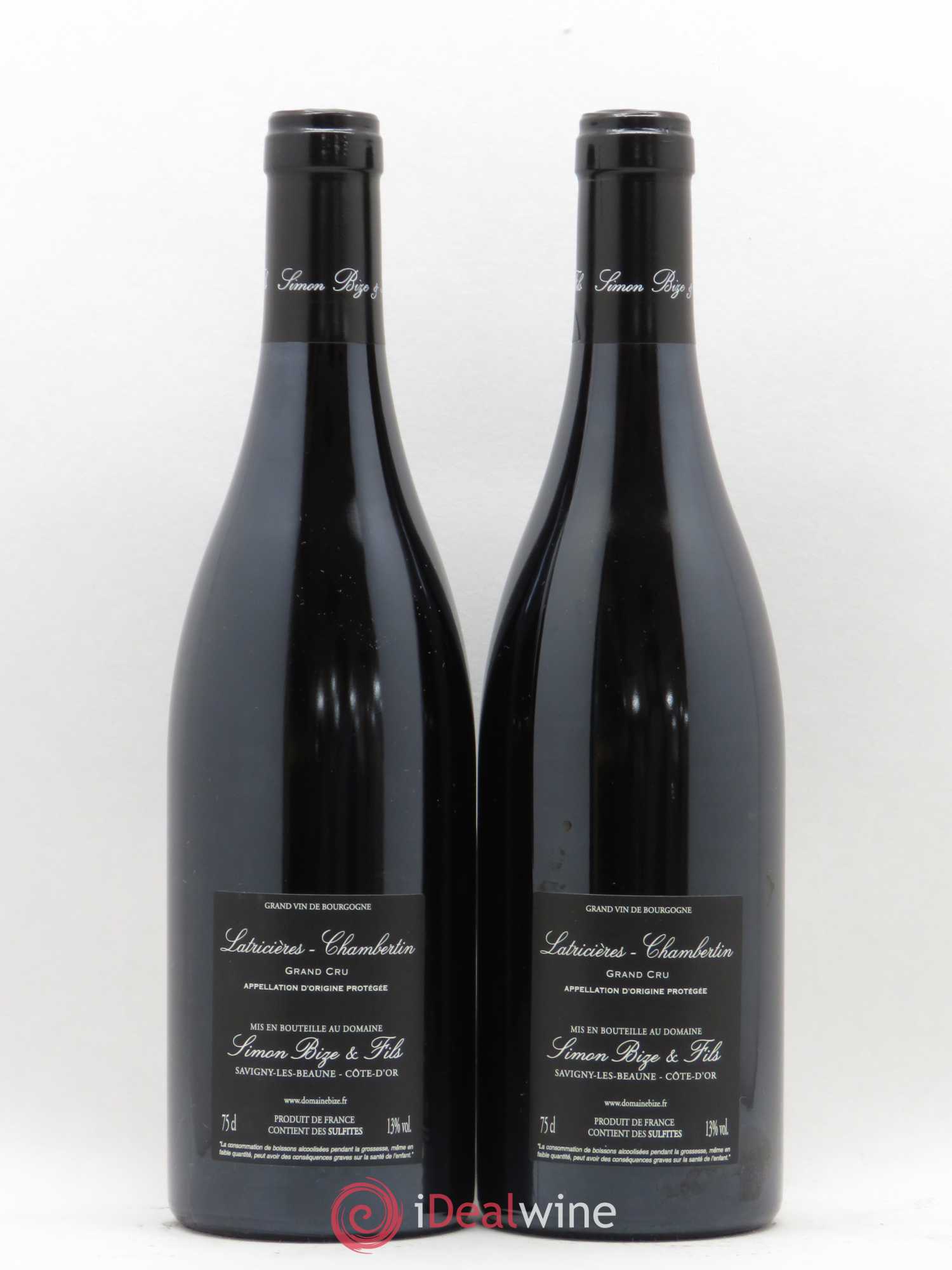 Latricières-Chambertin Grand Cru Simon Bize et Fils 2017 - Lot de 2 bouteilles - 1