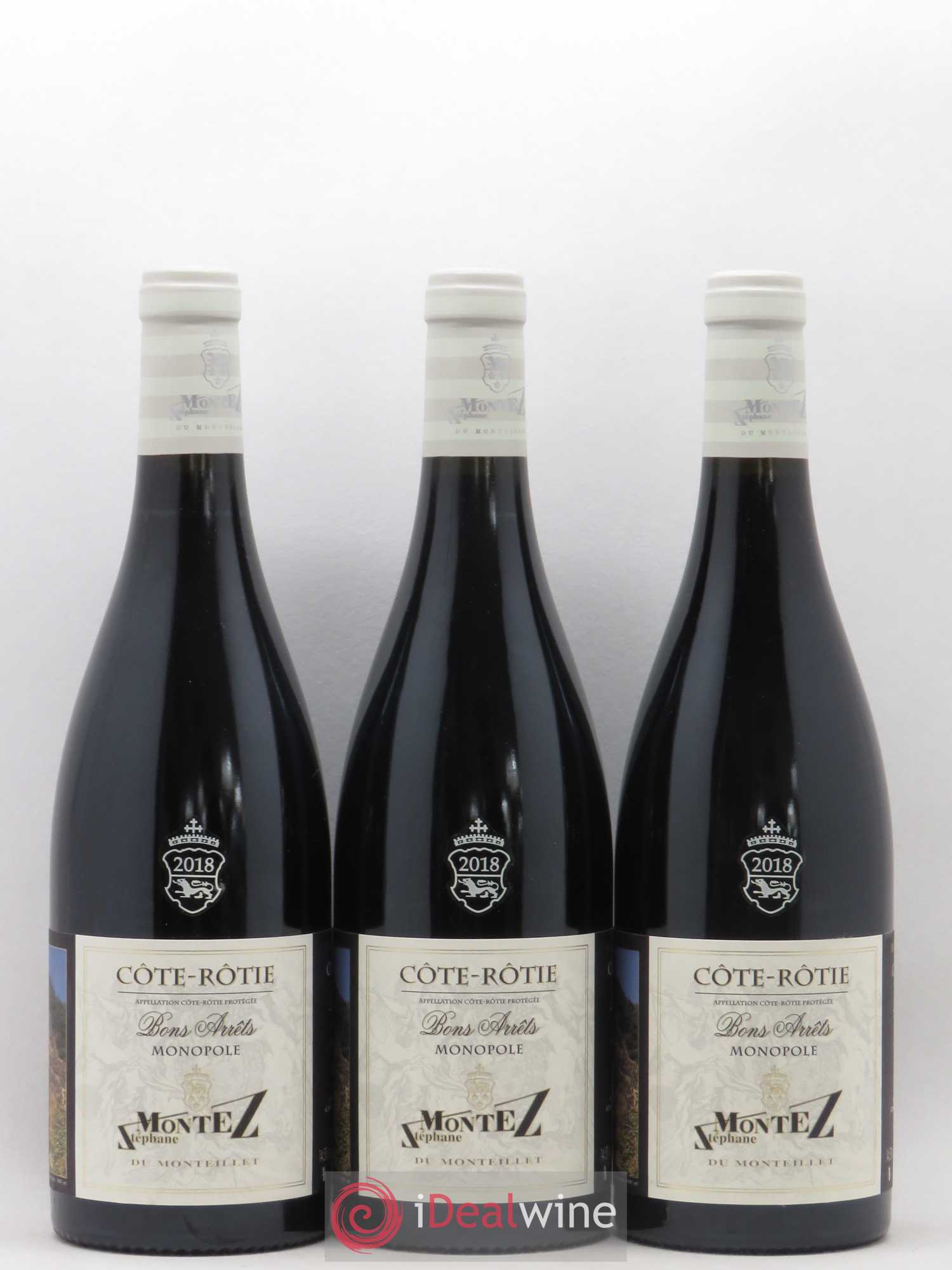 Côte-Rôtie Bons Arrêts S Montez 2018 - Posten von 3 Flaschen - 0