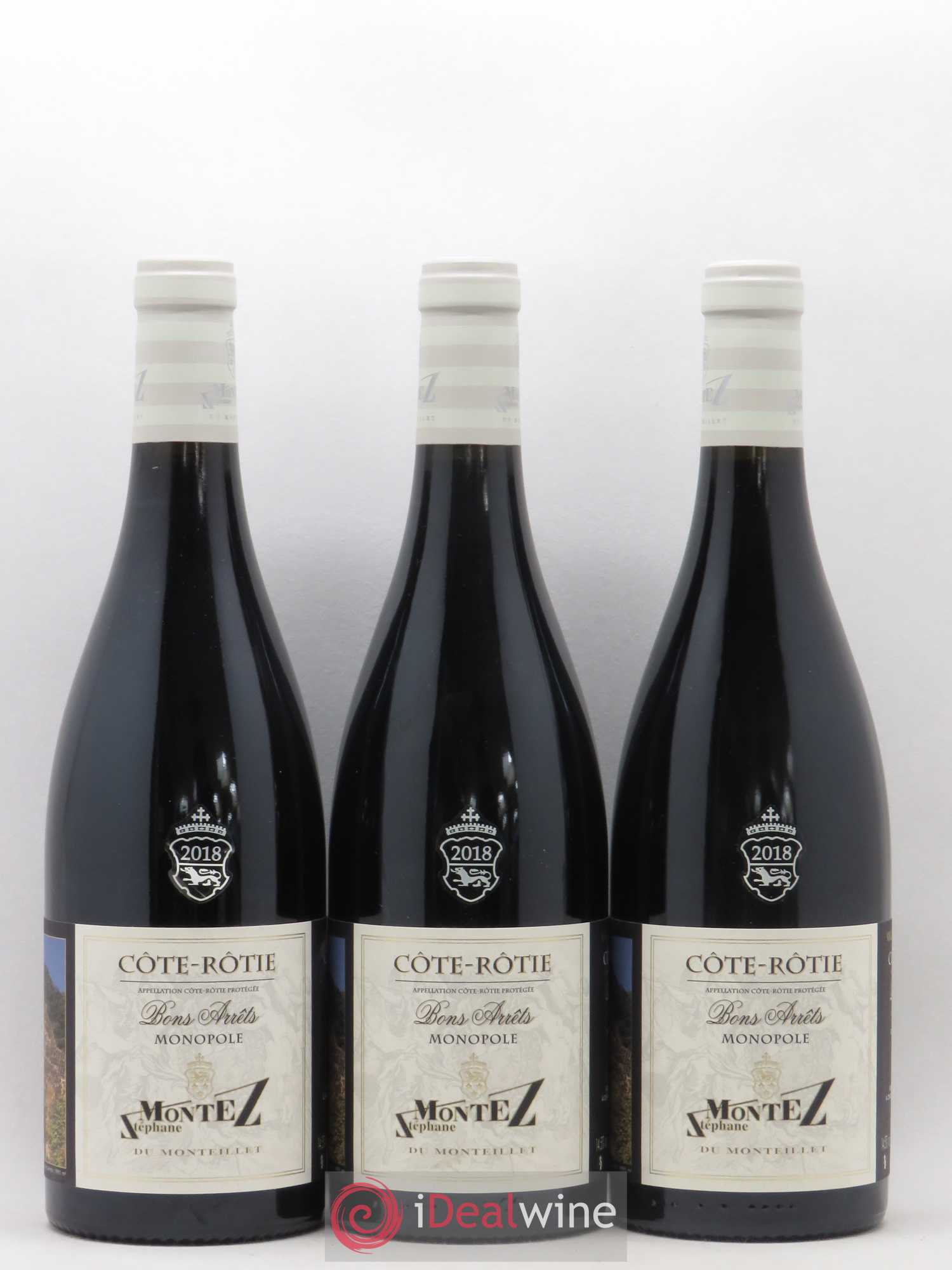 Côte-Rôtie Bons Arrêts S Montez 2018 - Posten von 3 Flaschen - 0
