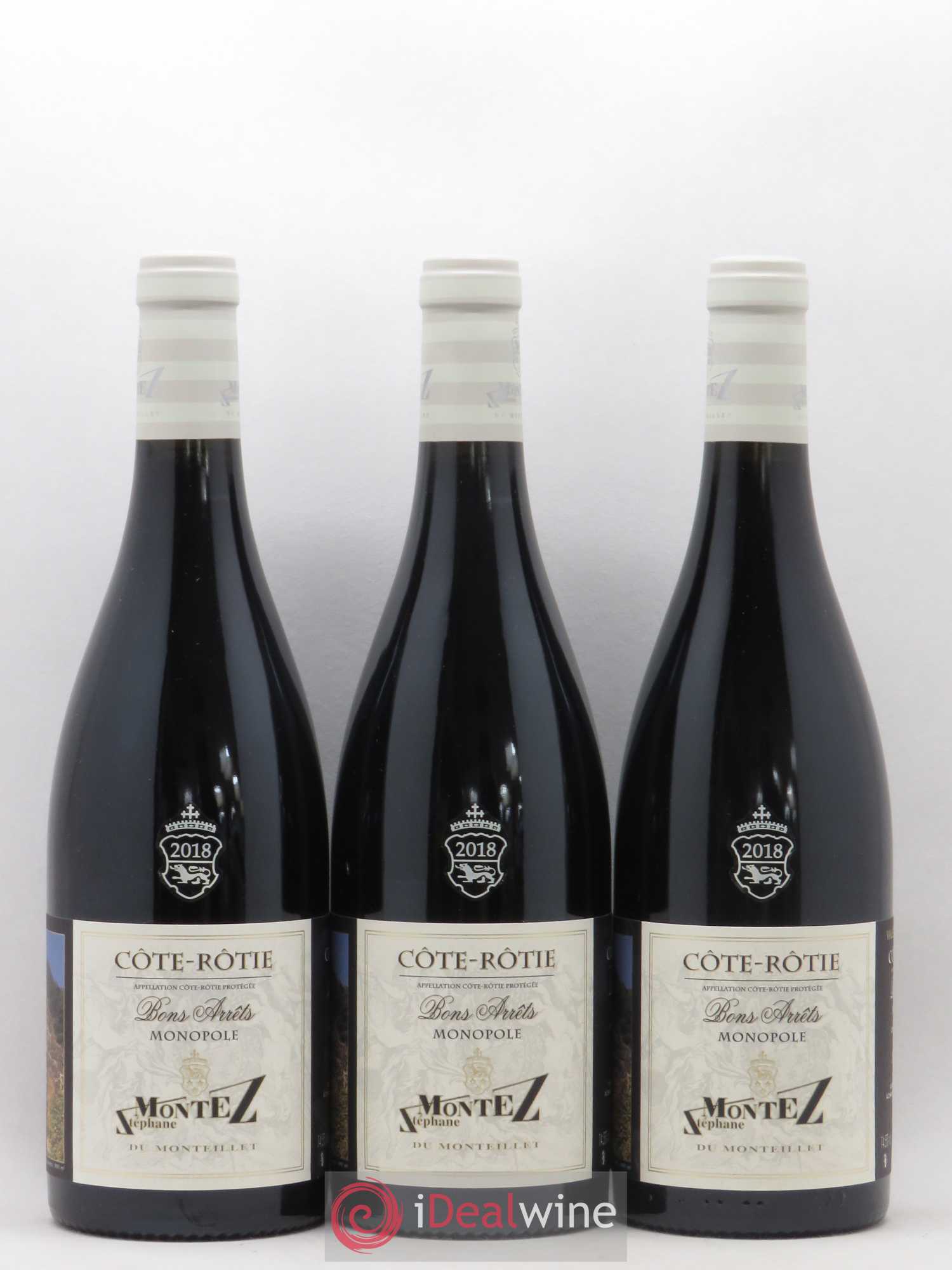 Côte-Rôtie Bons Arrêts S Montez 2018 - Posten von 3 Flaschen - 0