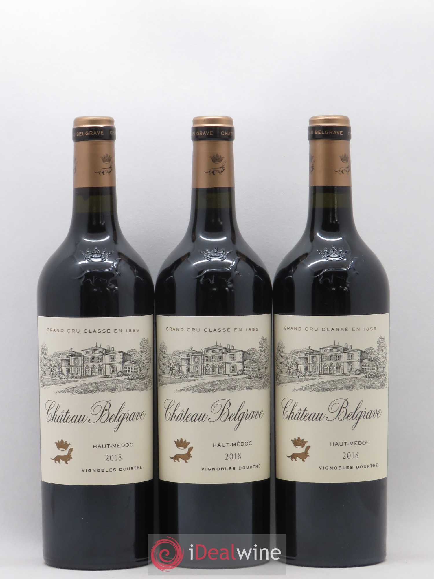 Château Belgrave 5ème Grand Cru Classé 2018 - Lot de 12 bouteilles - 1