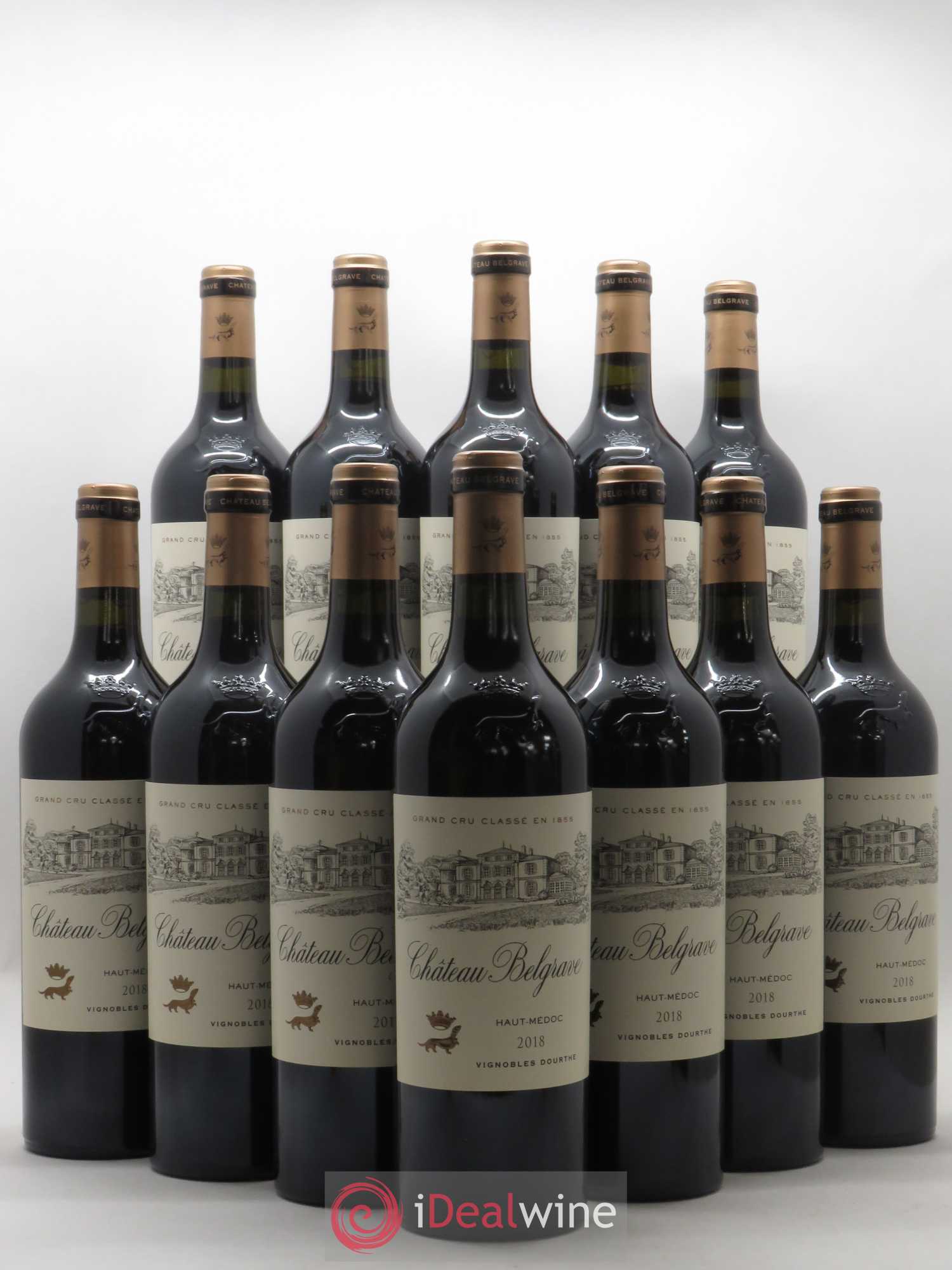 Château Belgrave 5ème Grand Cru Classé 2018 - Lot de 12 bouteilles - 0