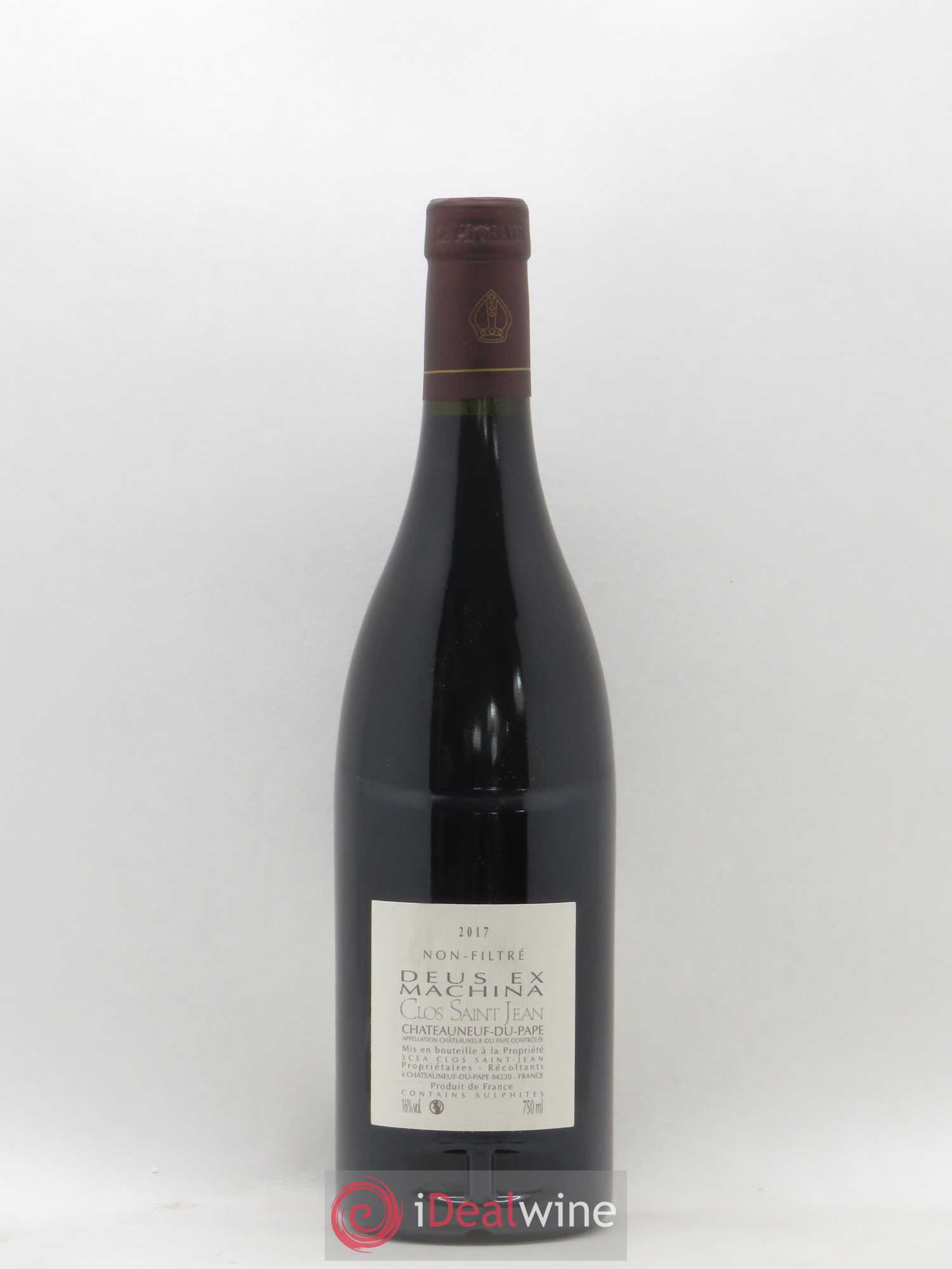 Châteauneuf-du-Pape Clos Saint-Jean Deus Ex Machina Pascal et Vincent Maurel 2017 - Lot de 1 bouteille - 1