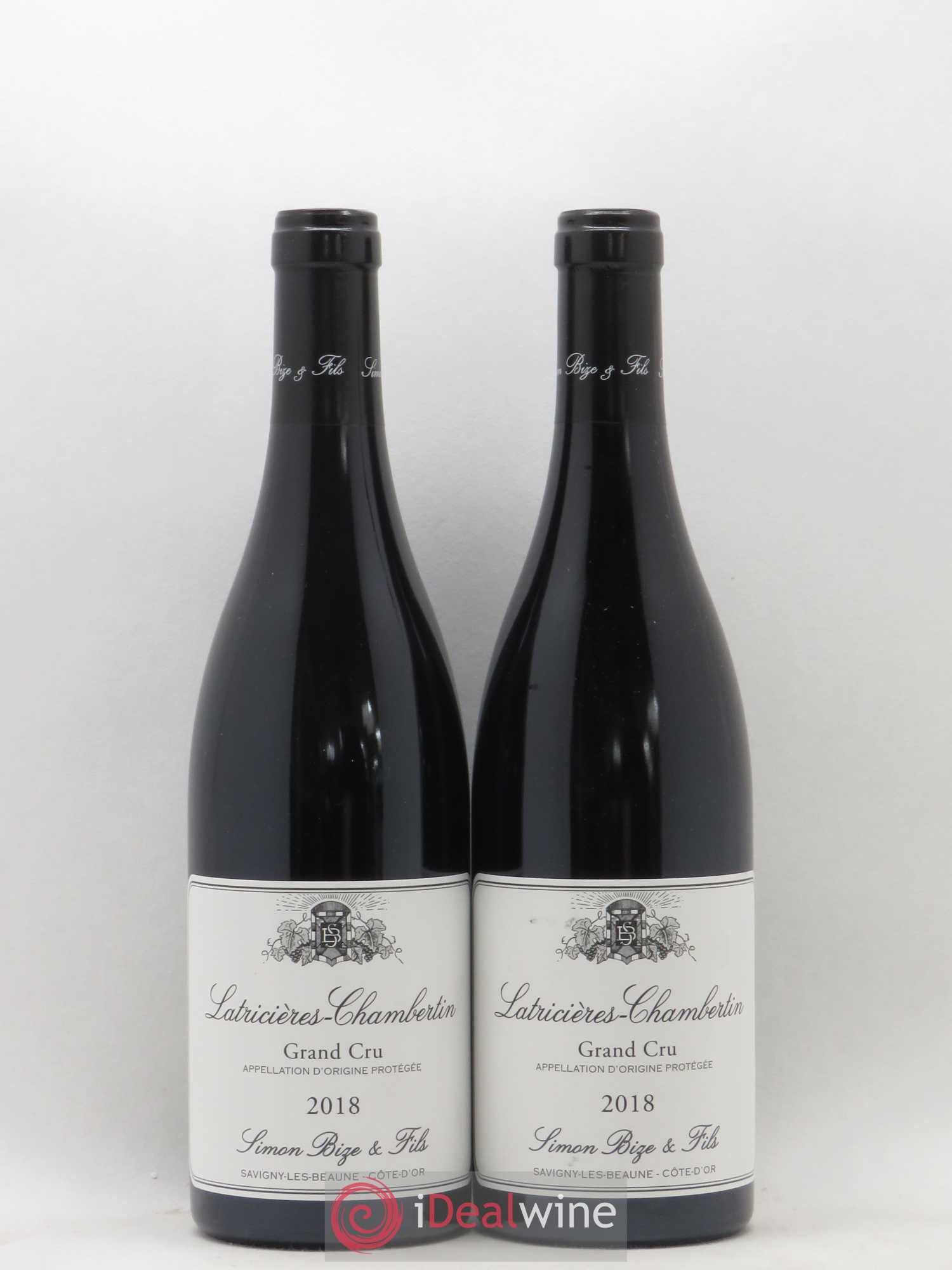Latricières-Chambertin Grand Cru Simon Bize & Fils 2018 - Lot de 2 bouteilles - 0