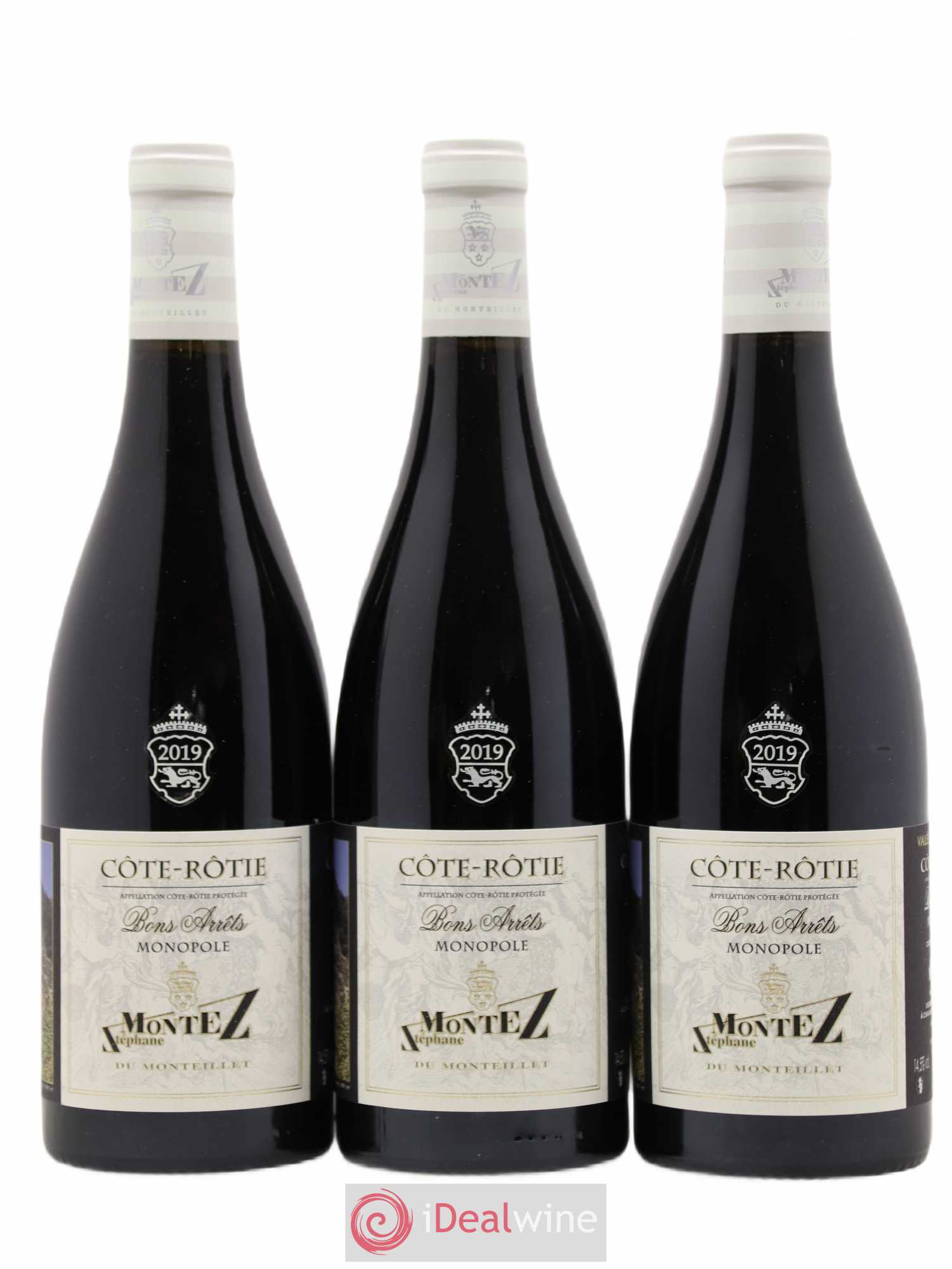 Côte-Rôtie Bons Arrêts Monteillet (Domaine du) - Stéphane Montez 2019 - Lot de 3 bouteilles - 0