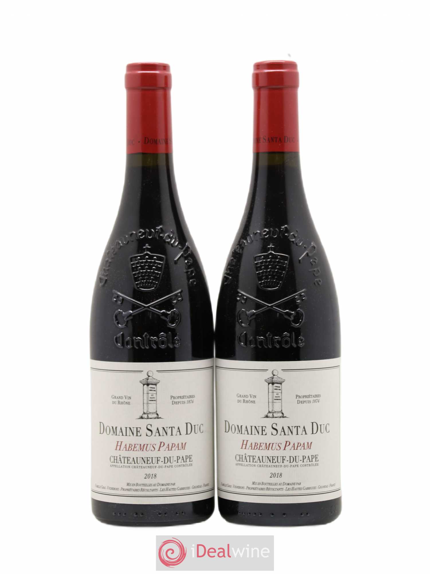 Châteauneuf-du-Pape Santa Duc (Domaine) Habemus Papam Famille Gras 2018 - Lot de 2 bouteilles - 0