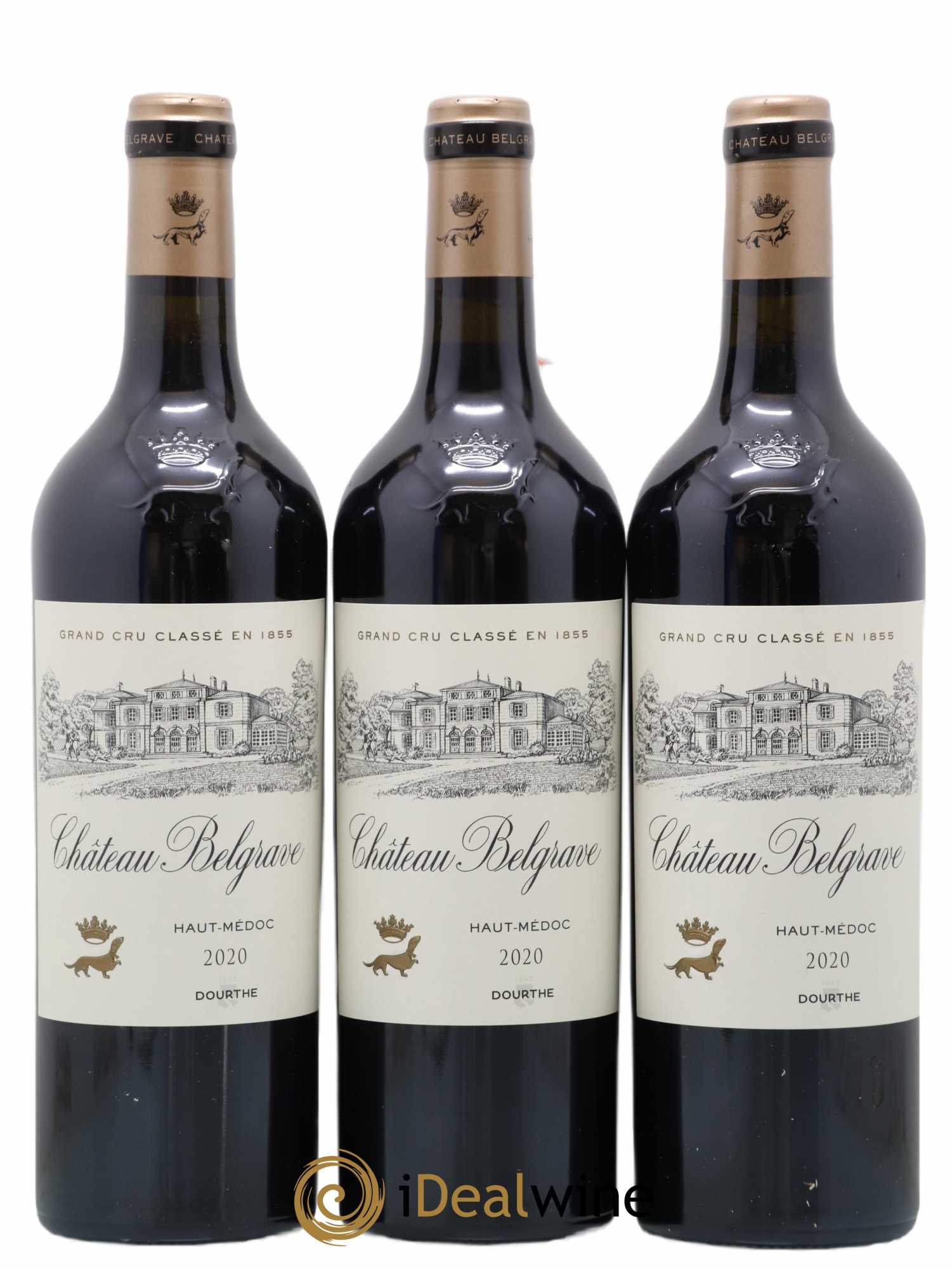 Château Belgrave 5ème Grand Cru Classé 2020 - Lot de 3 bouteilles - 0