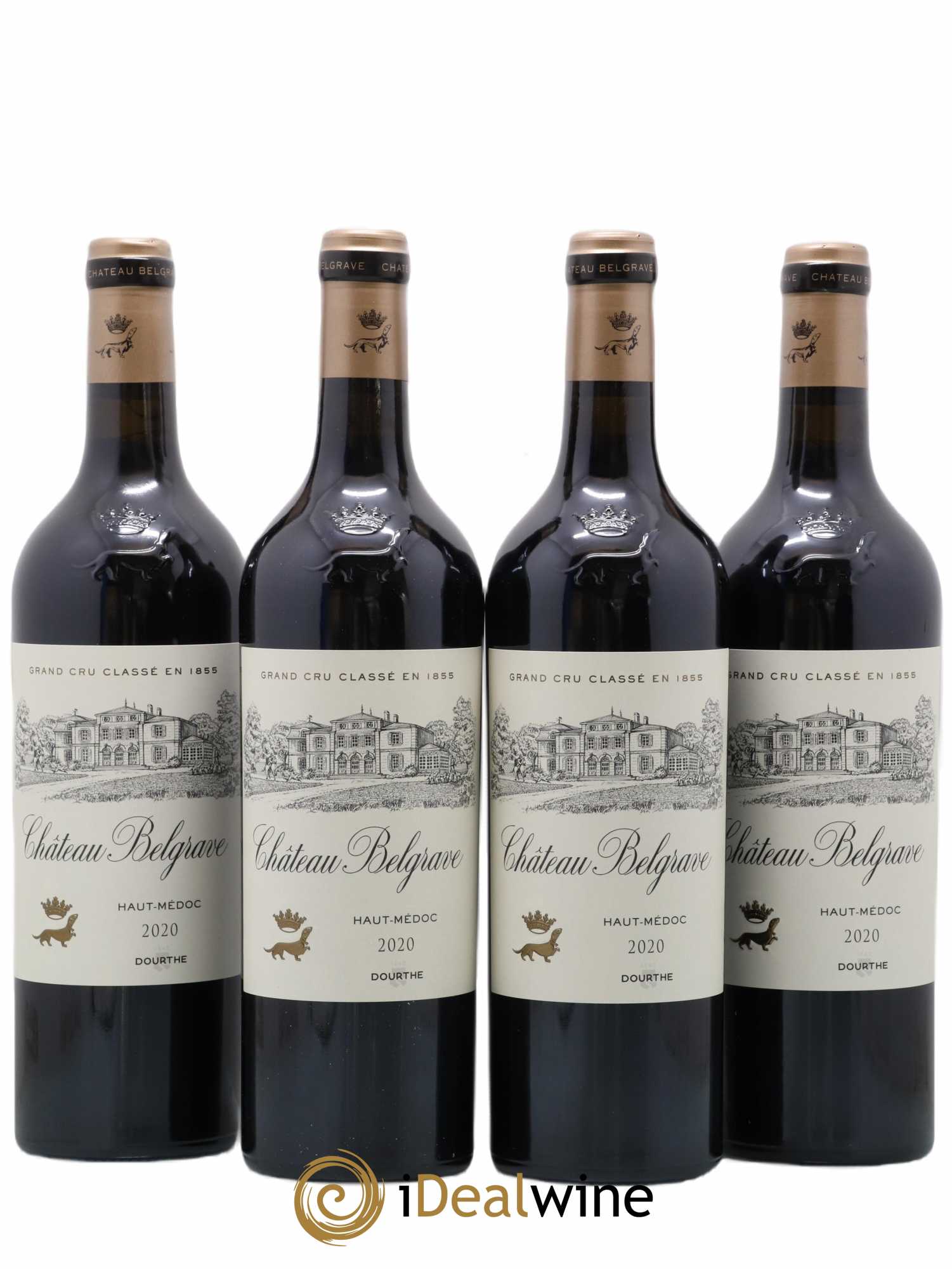 Château Belgrave 5ème Grand Cru Classé 2020 - Lot de 4 bouteilles - 0