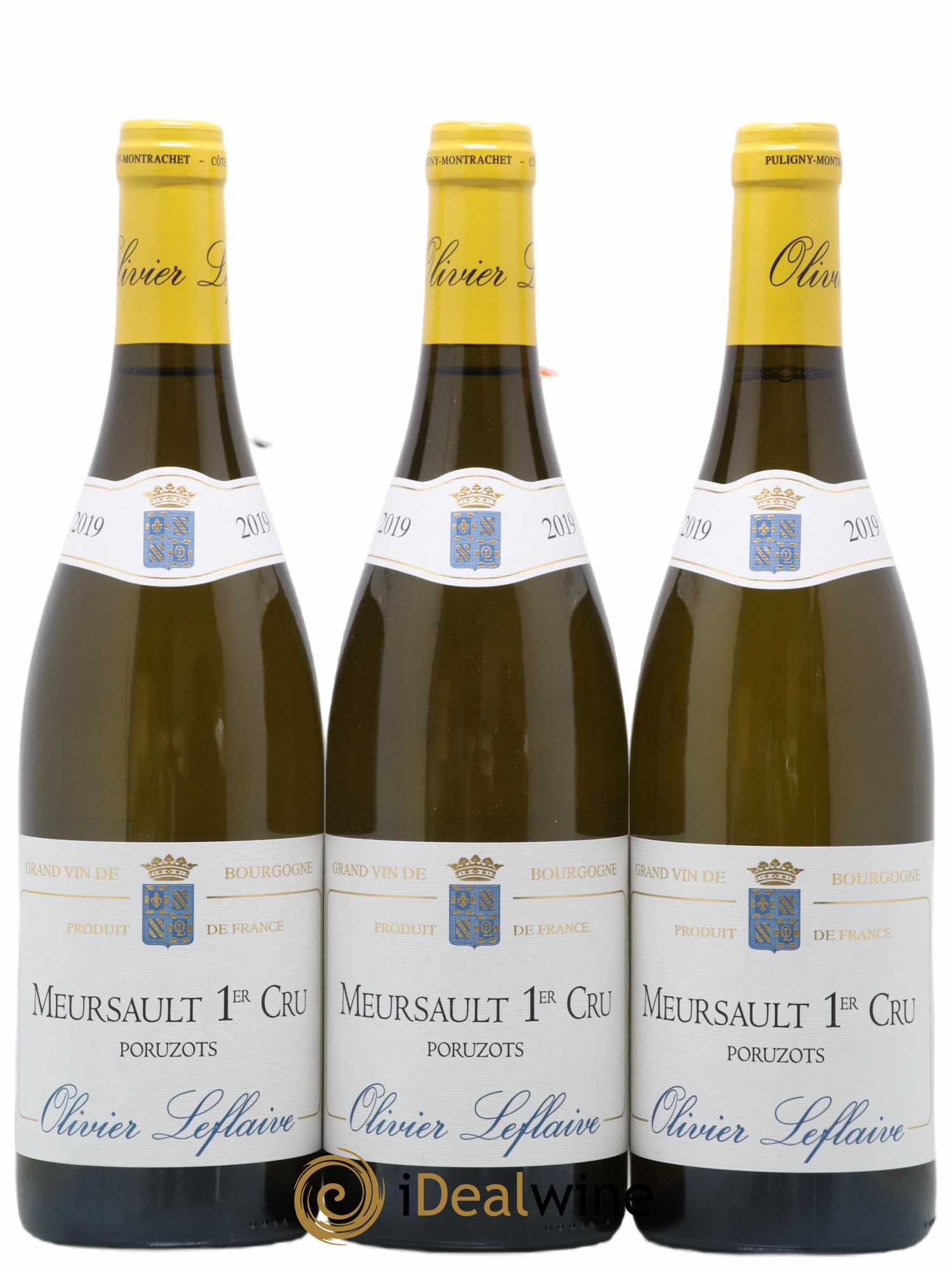 Meursault 1er Cru Poruzots Olivier Leflaive 2019 - Lot de 3 bouteilles - 0