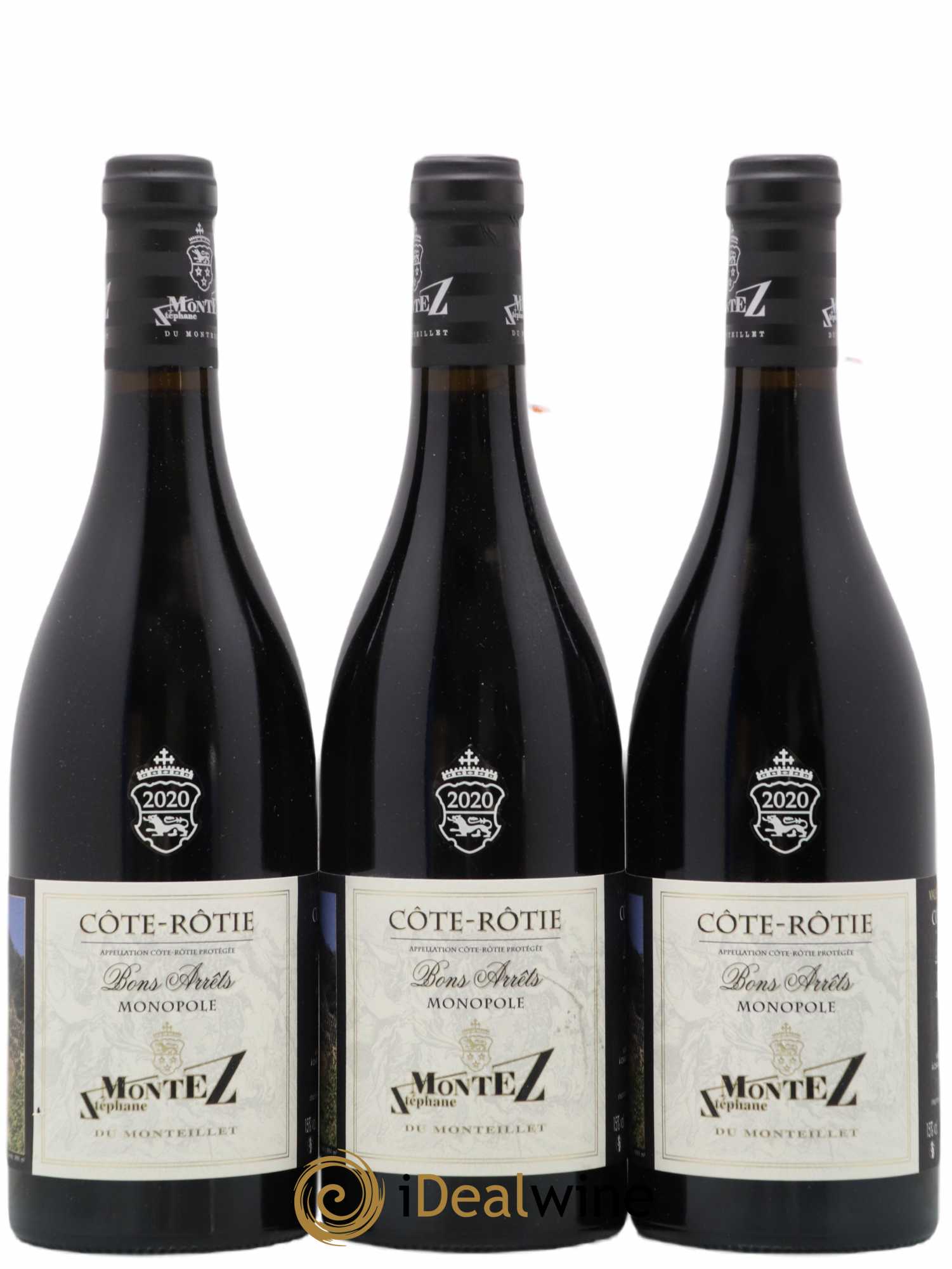 Côte-Rôtie Bons Arrêts Monteillet (Domaine du) - Stéphane Montez 2020 - Lot de 3 bouteilles - 0