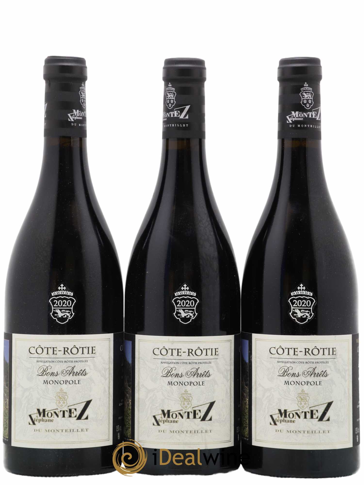 Côte-Rôtie Bons Arrêts Monteillet (Domaine du) - Stéphane Montez 2020 - Lot de 3 bouteilles - 0